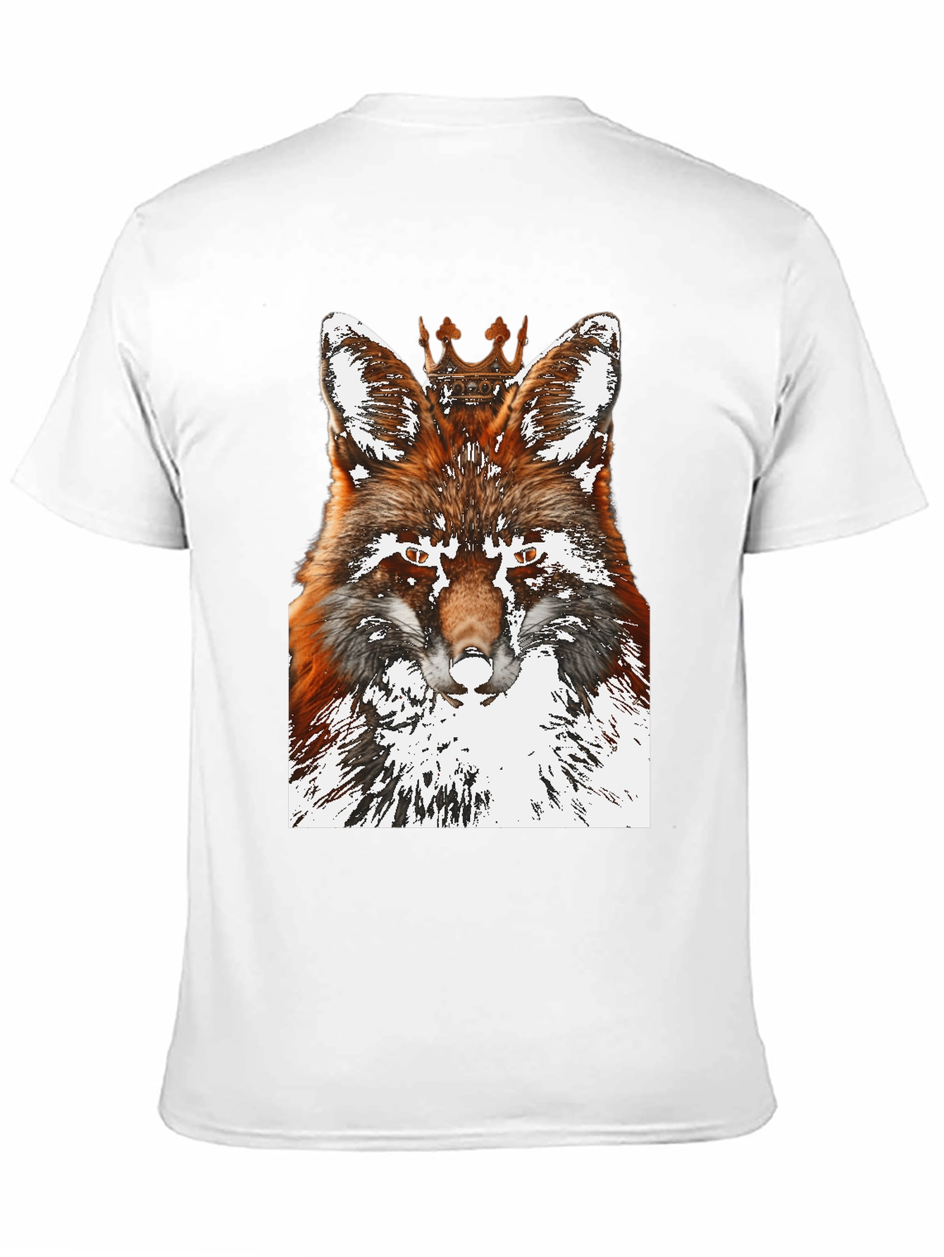 Fox King Graphic Tee - Stylish Mens Black T-Shirt