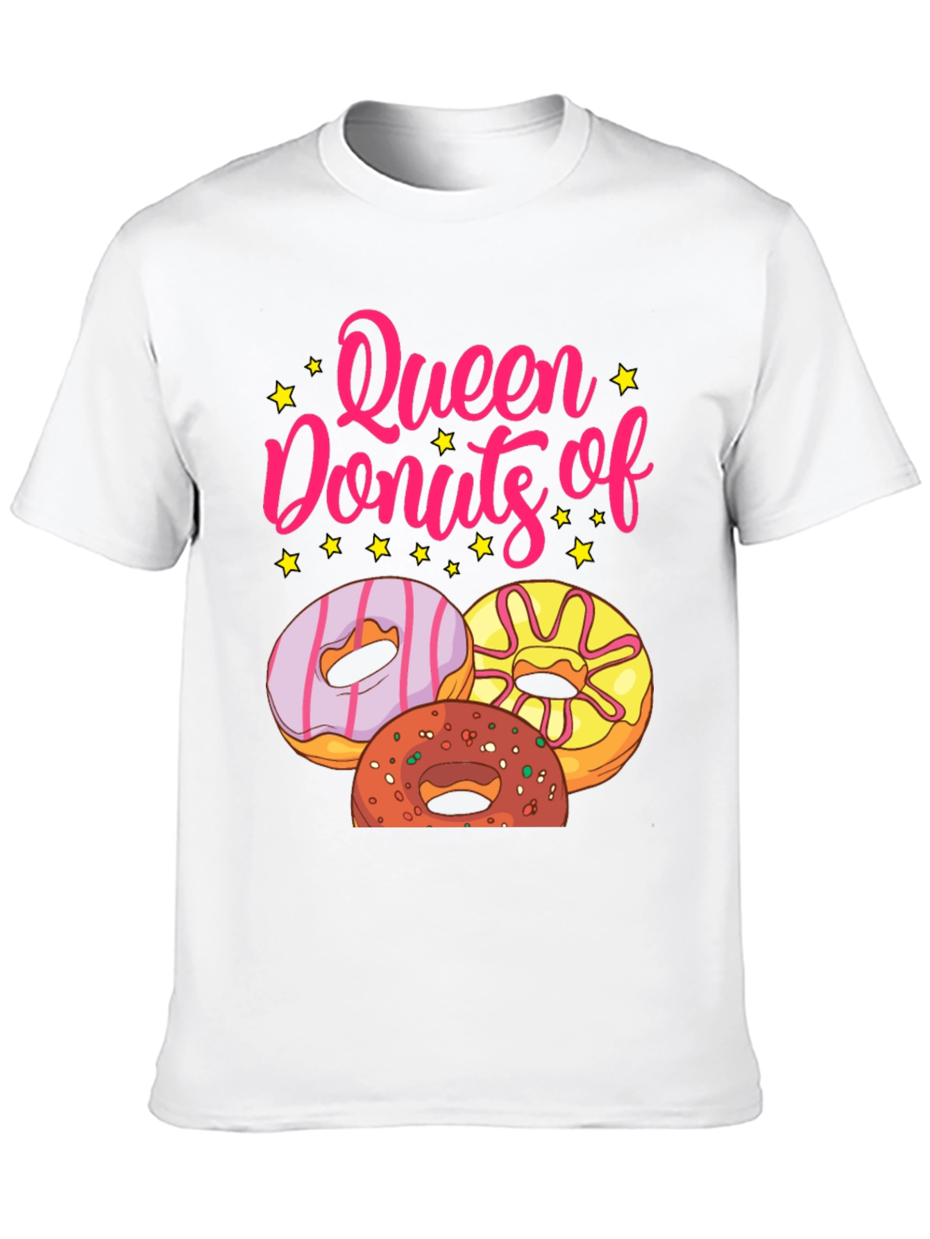 Queen of Donuts T-Shirt - Black Graphic Tee