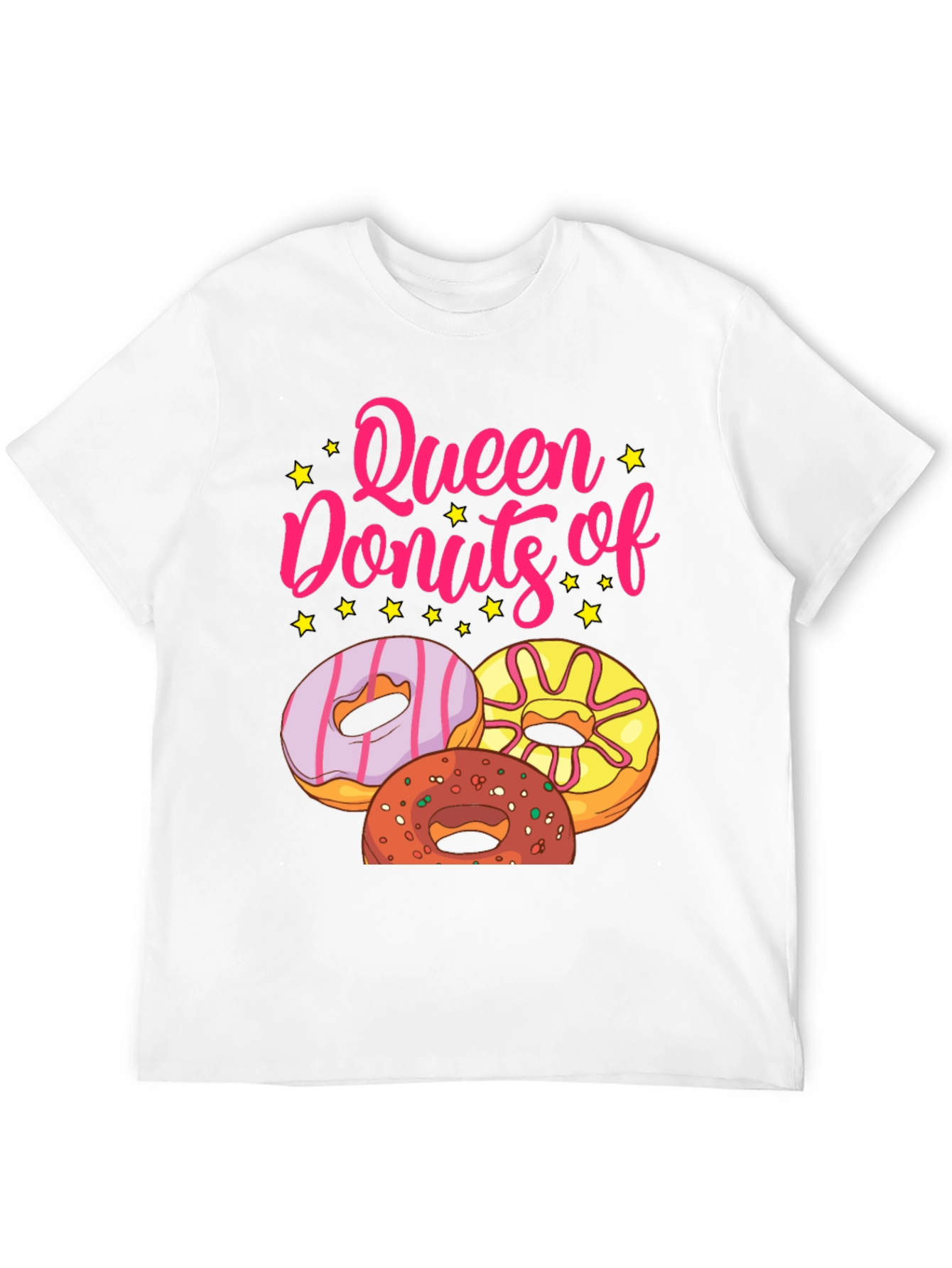 Queen of Donuts T-Shirt - Black Graphic Tee