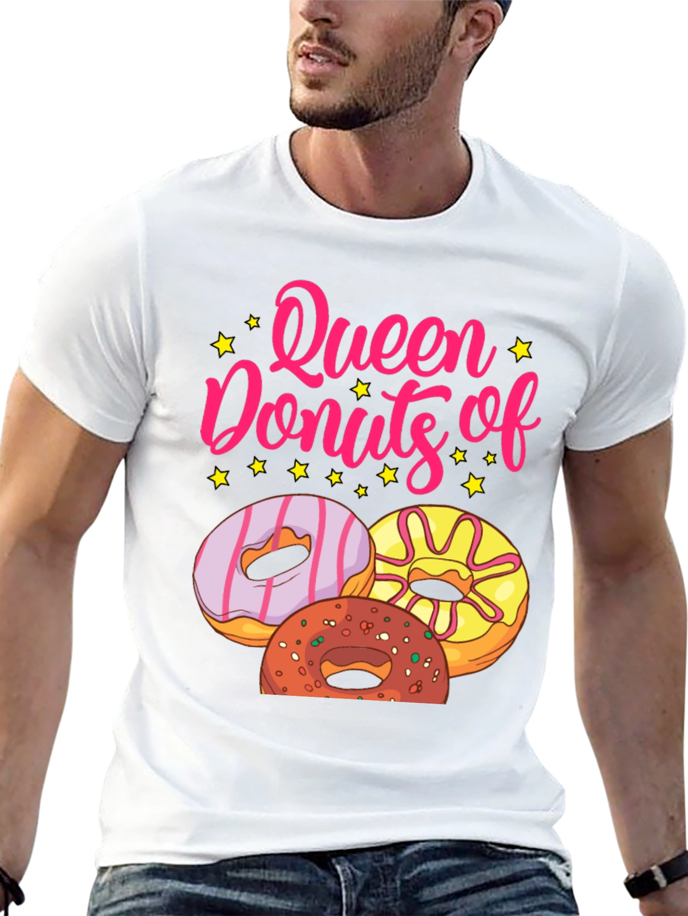 Queen of Donuts T-Shirt - Black Graphic Tee