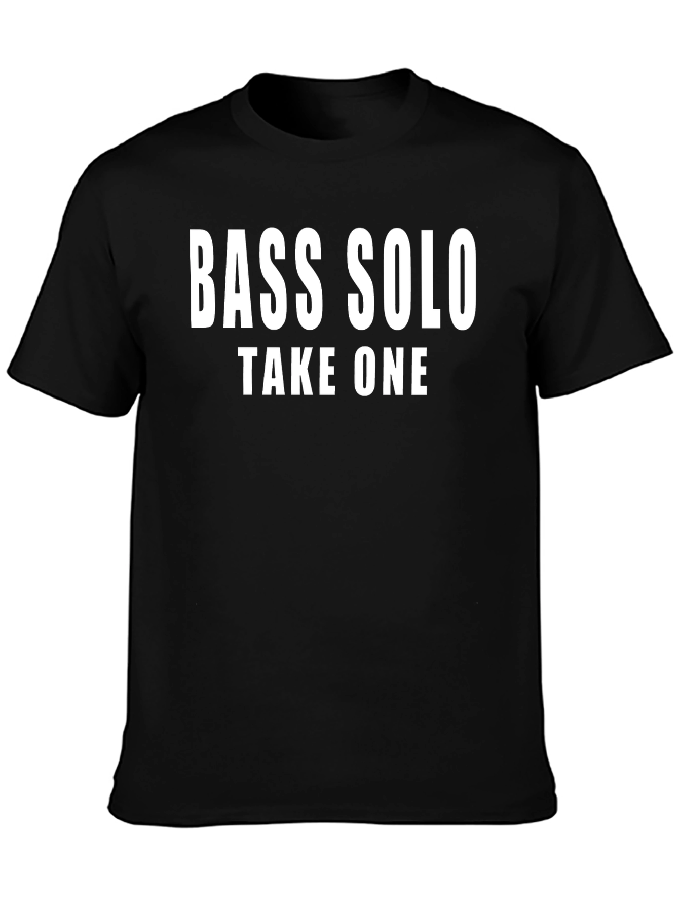 Bass Solo Take One Black Graphic Tee