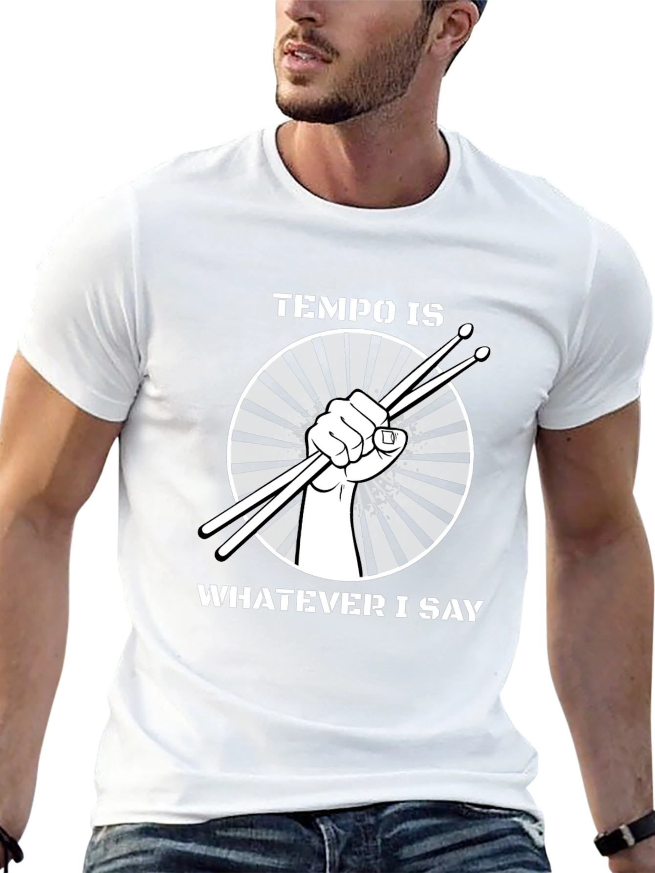Tempo Is Whatever I Say Drummer T-Shirt