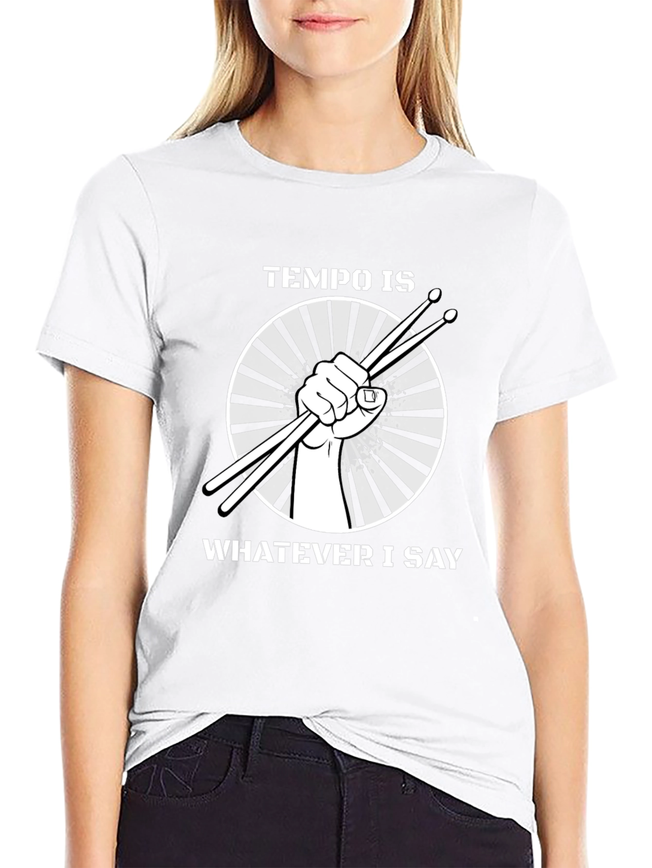 Tempo Is Whatever I Say Drummer T-Shirt