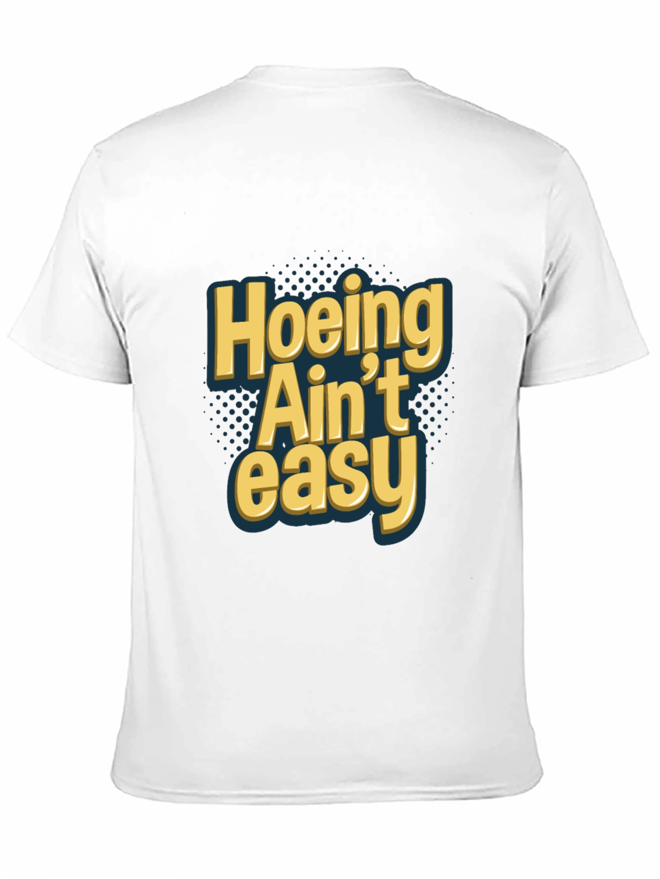 Hoeing Aint Easy Graphic Tee - Black