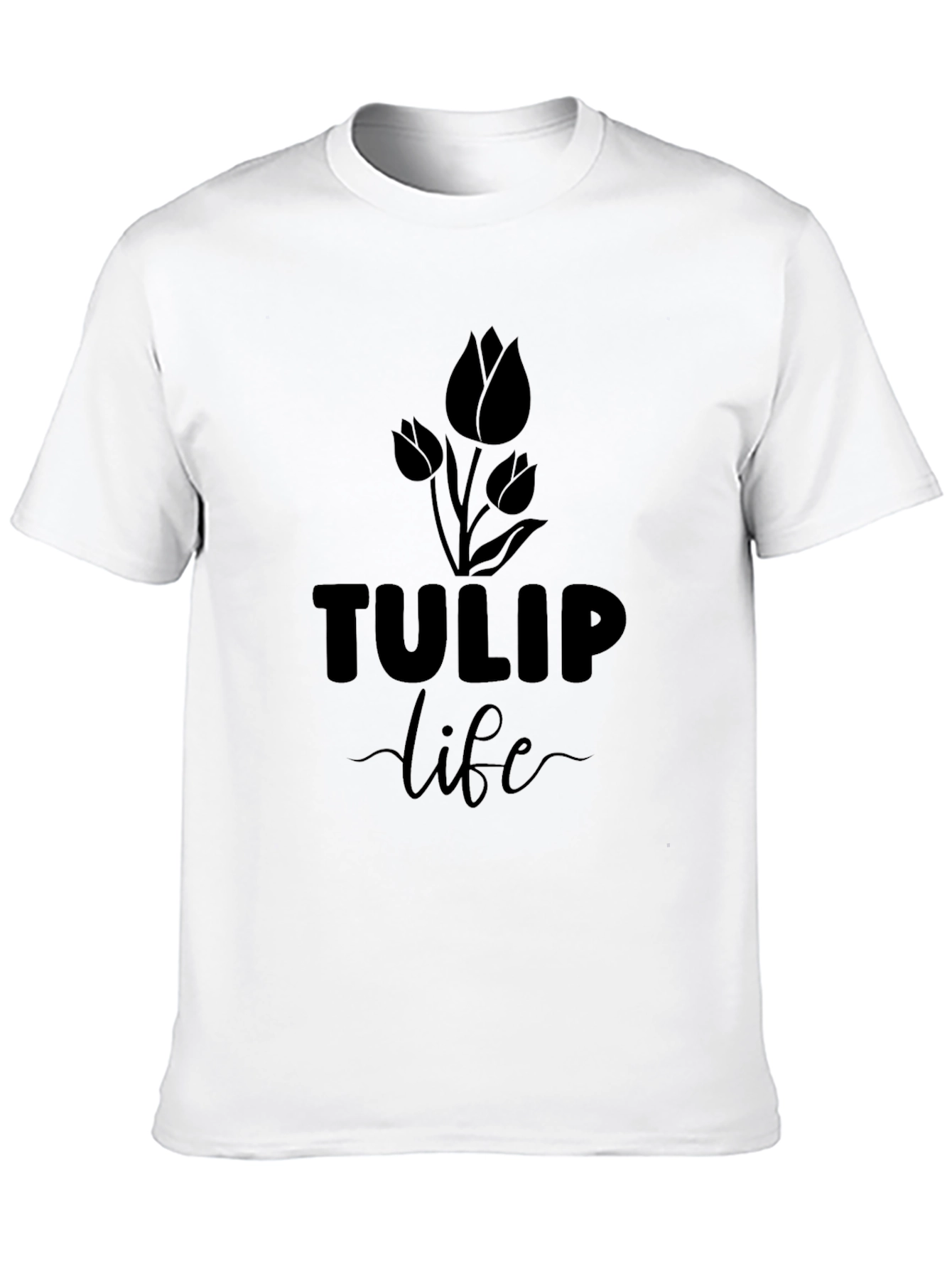 Tulip Life Graphic Tee - Trendy Casual Shirt