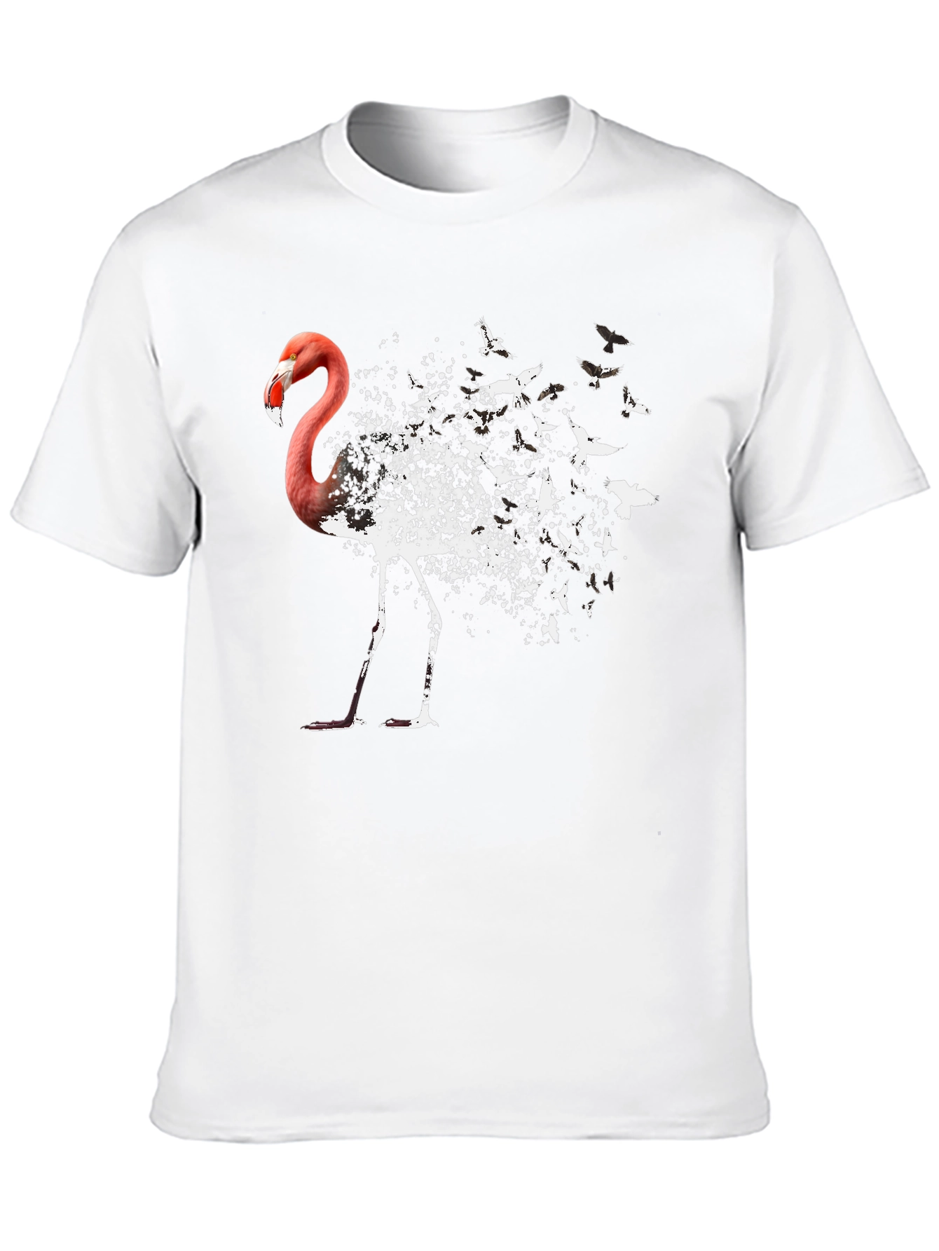 Flamingo Bird Transformation T-Shirt