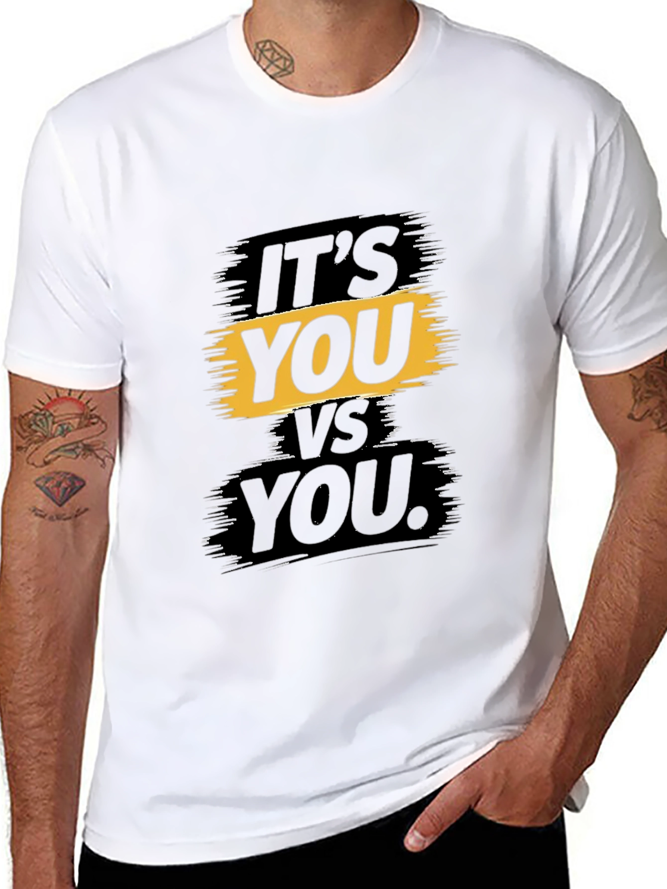 Motivational Its You vs You Graphic T-Shirt