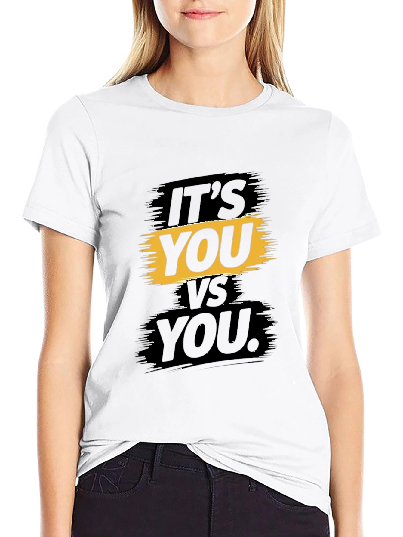 Motivational Its You vs You Graphic T-Shirt