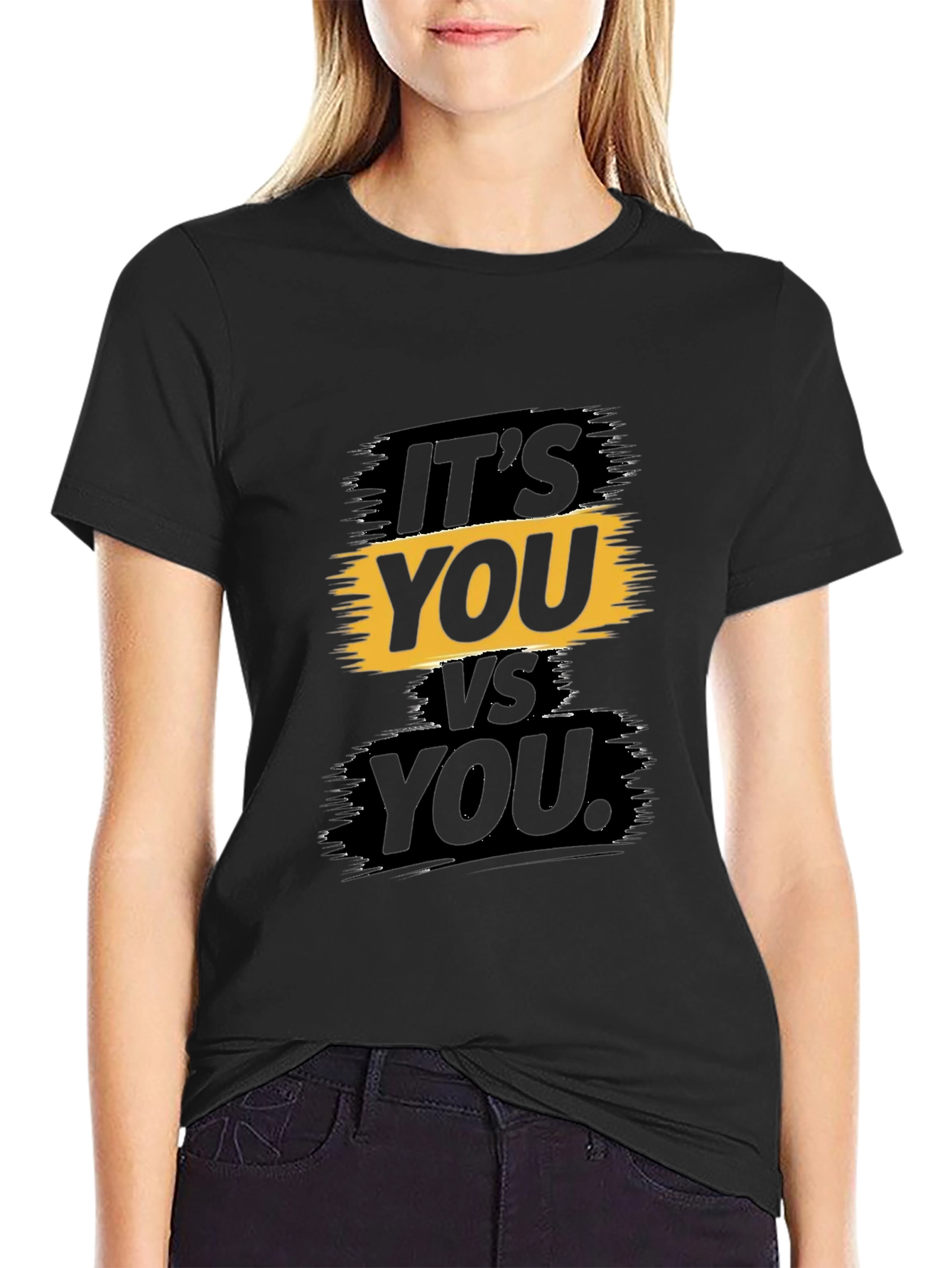 Motivational Its You vs You Graphic T-Shirt