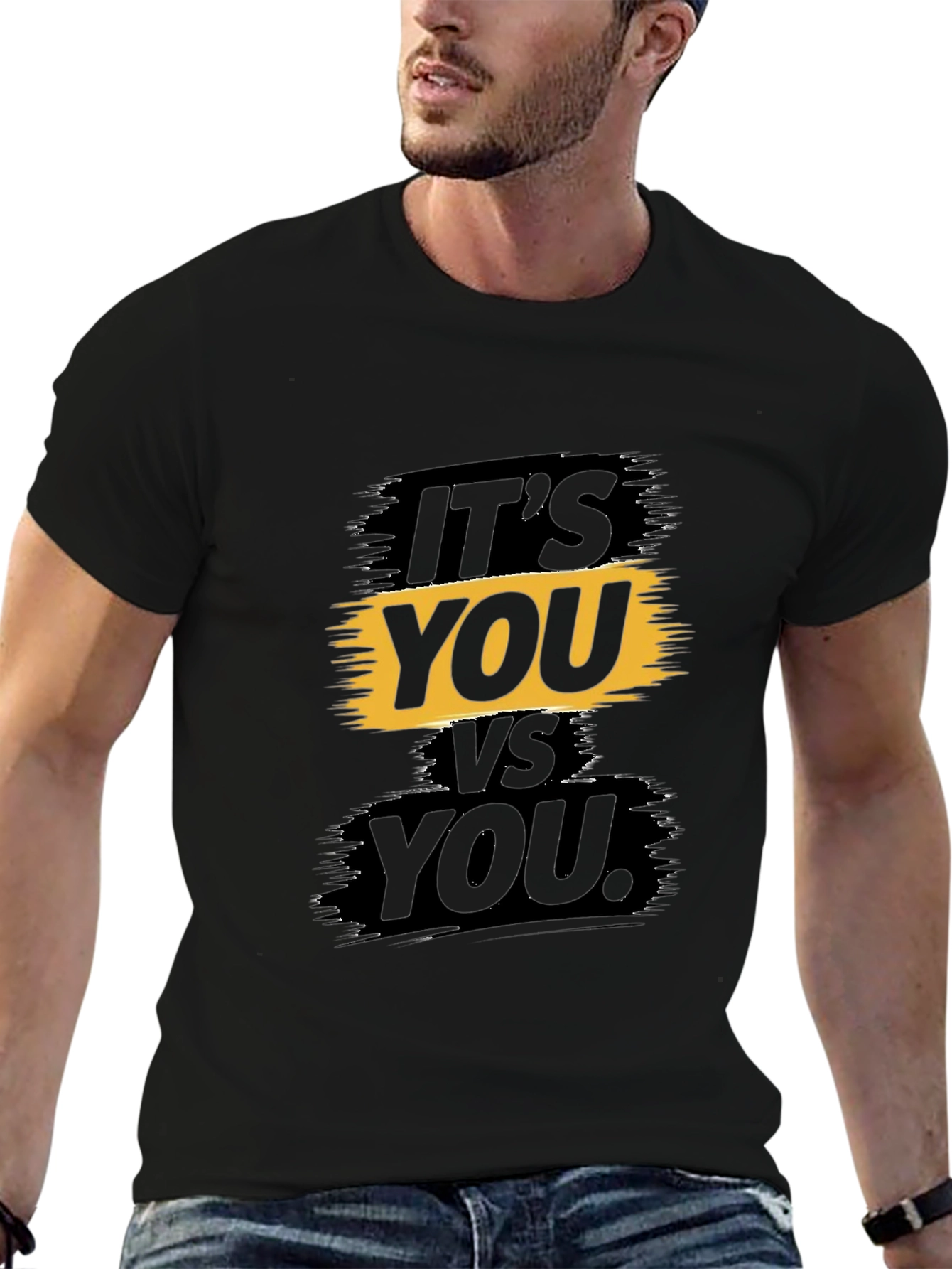 Motivational Its You vs You Graphic T-Shirt
