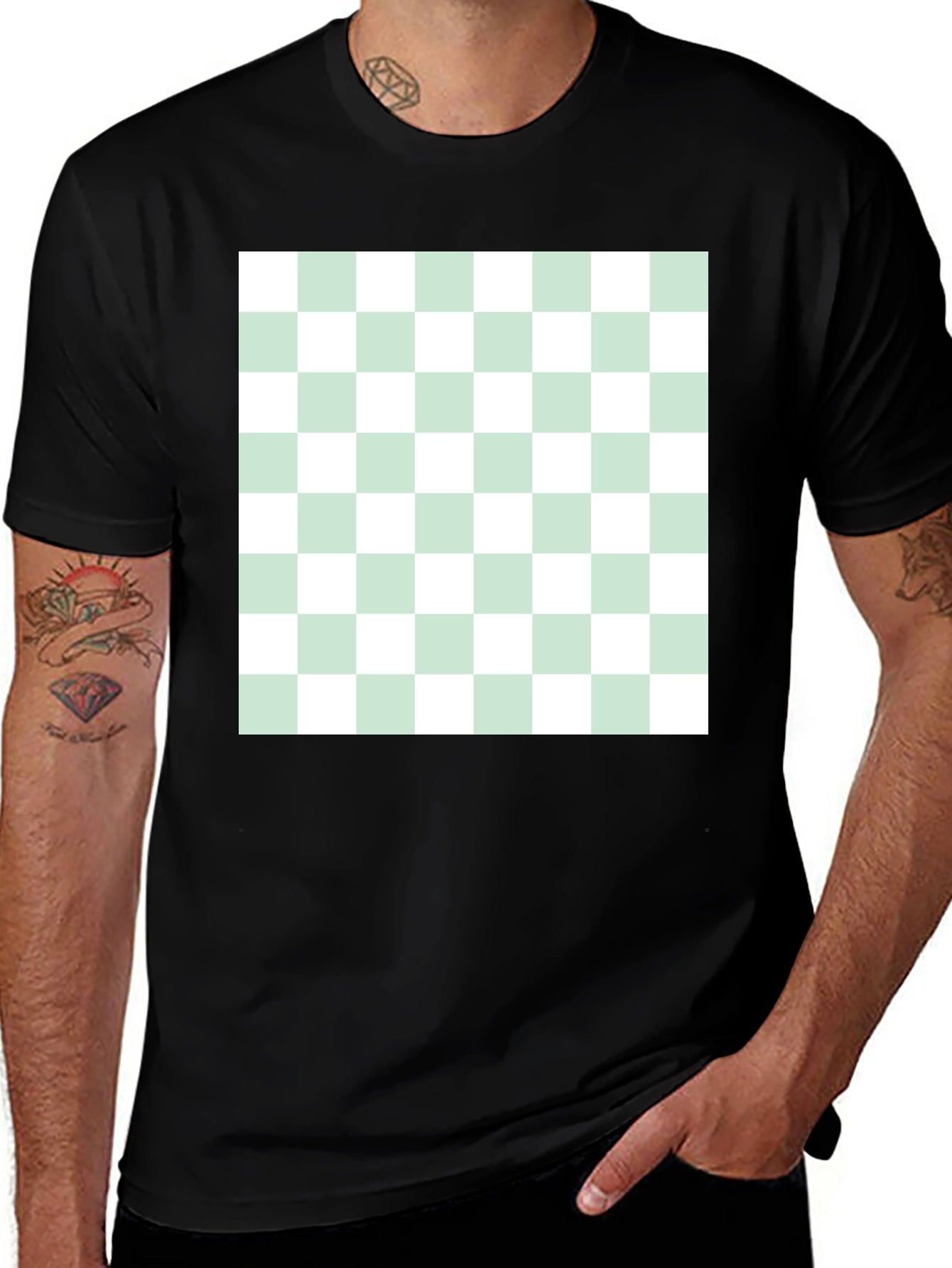 Checkered Tee - Classic Style