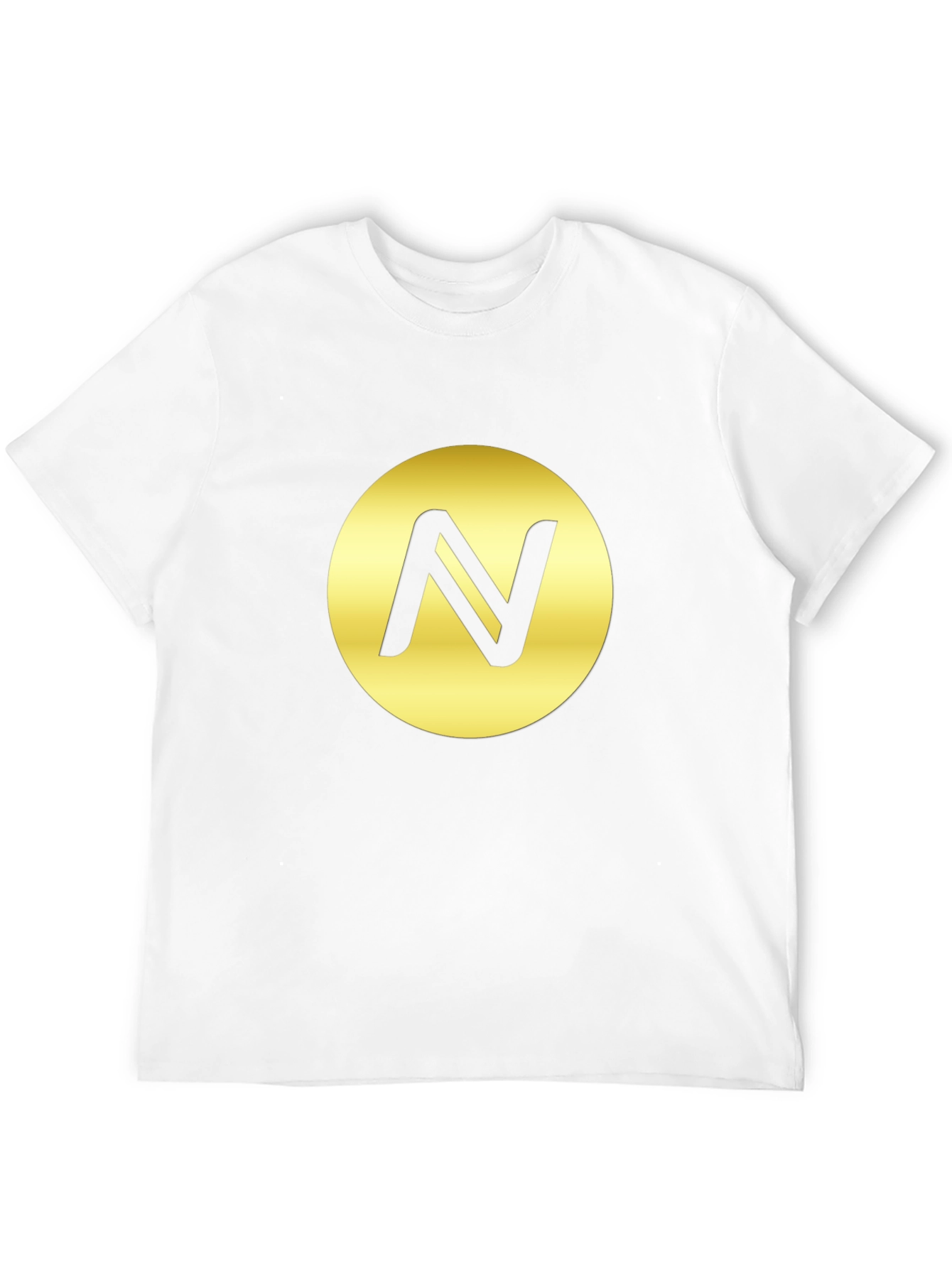 Black T-Shirt with Golden Circle N Logo