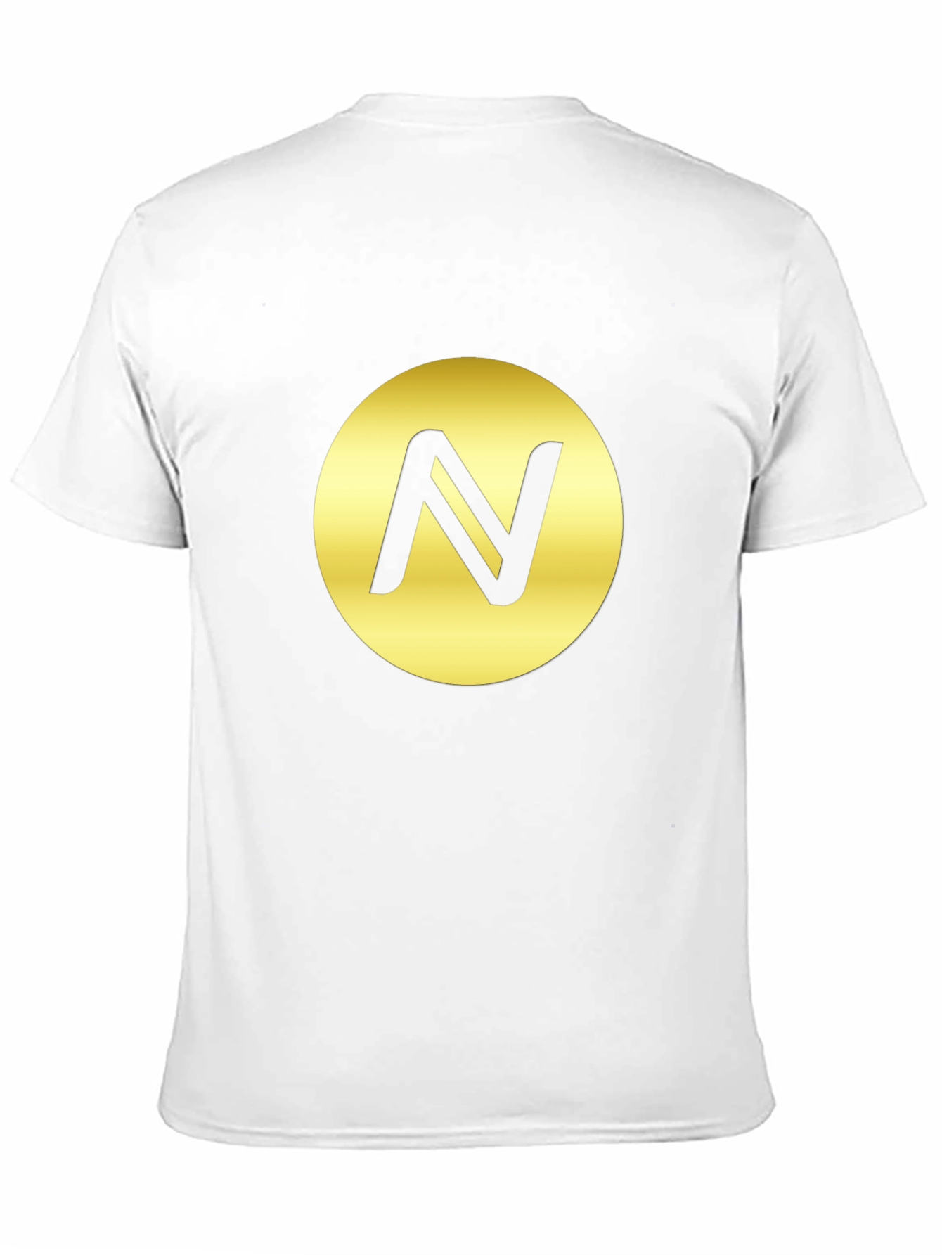 Black T-Shirt with Golden Circle N Logo