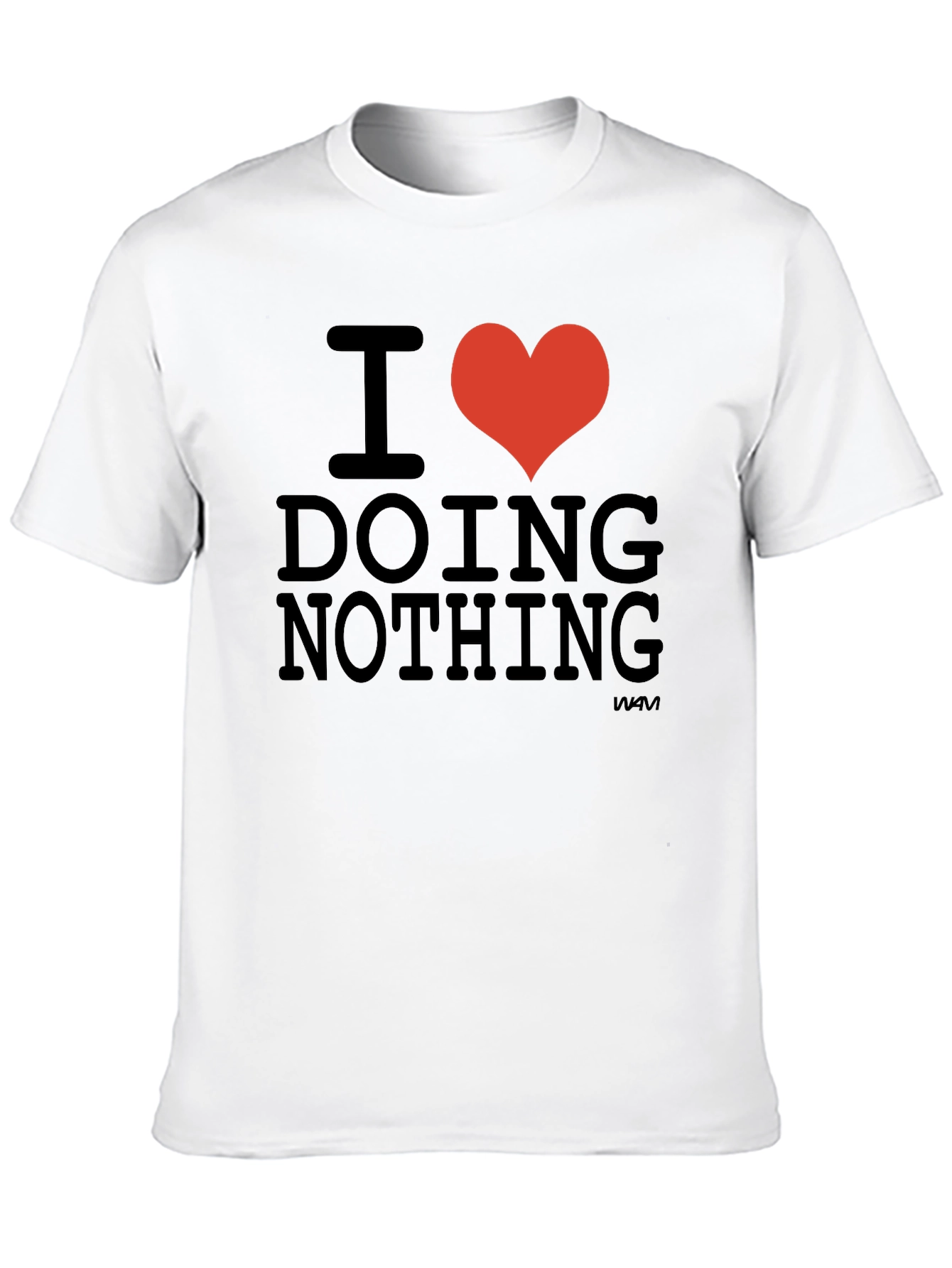 I Heart Doing Nothing Black T-Shirt