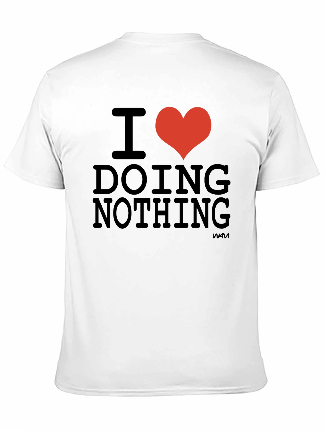 I Heart Doing Nothing Black T-Shirt
