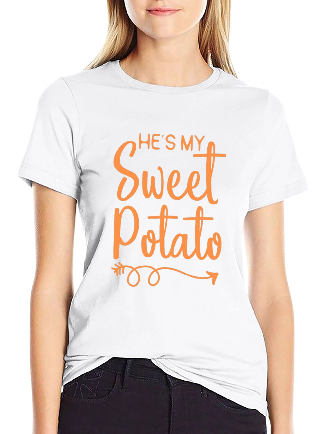 Hes My Sweet Potato Funny Couples T-Shirt