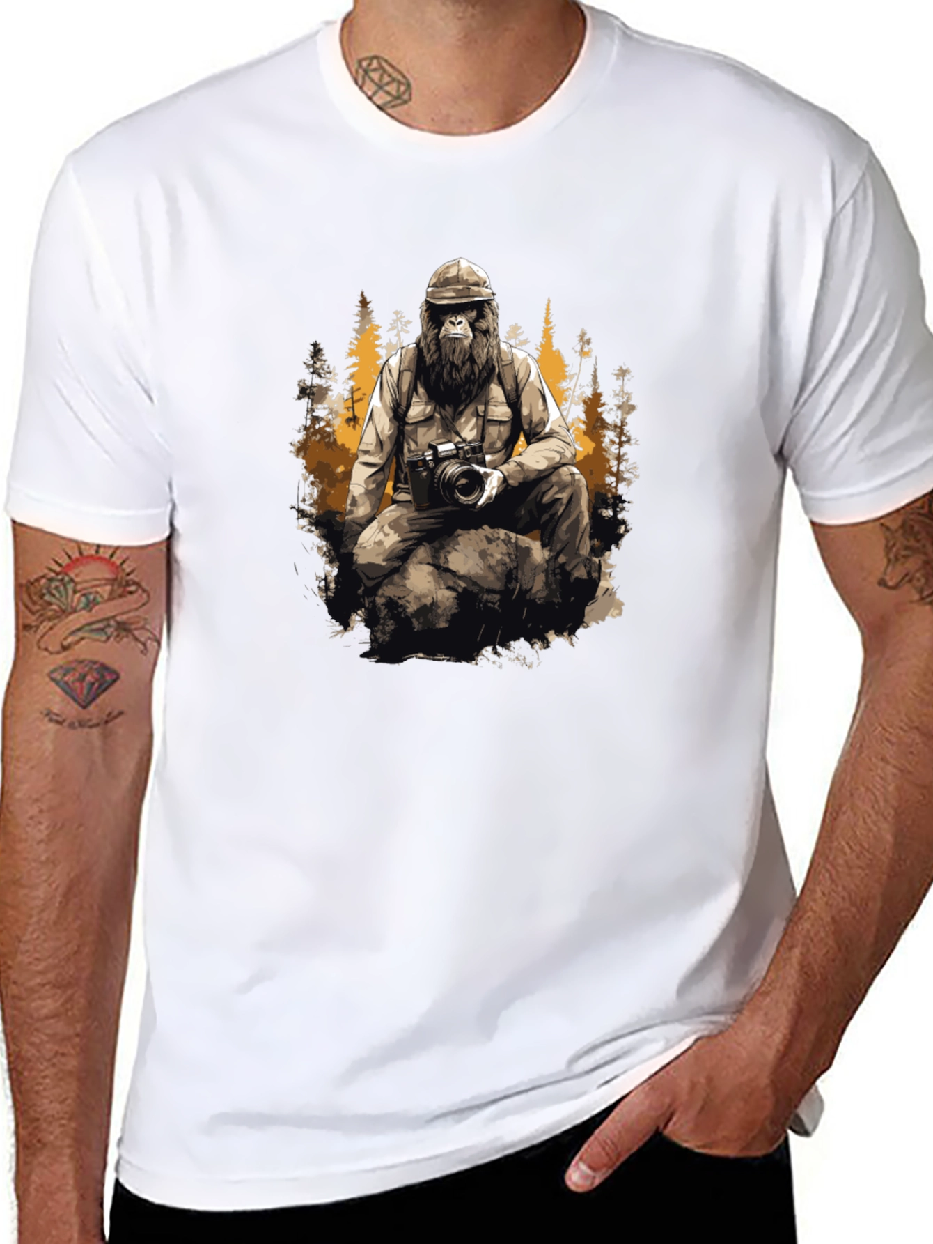 Bigfoot Photographer T-Shirt
