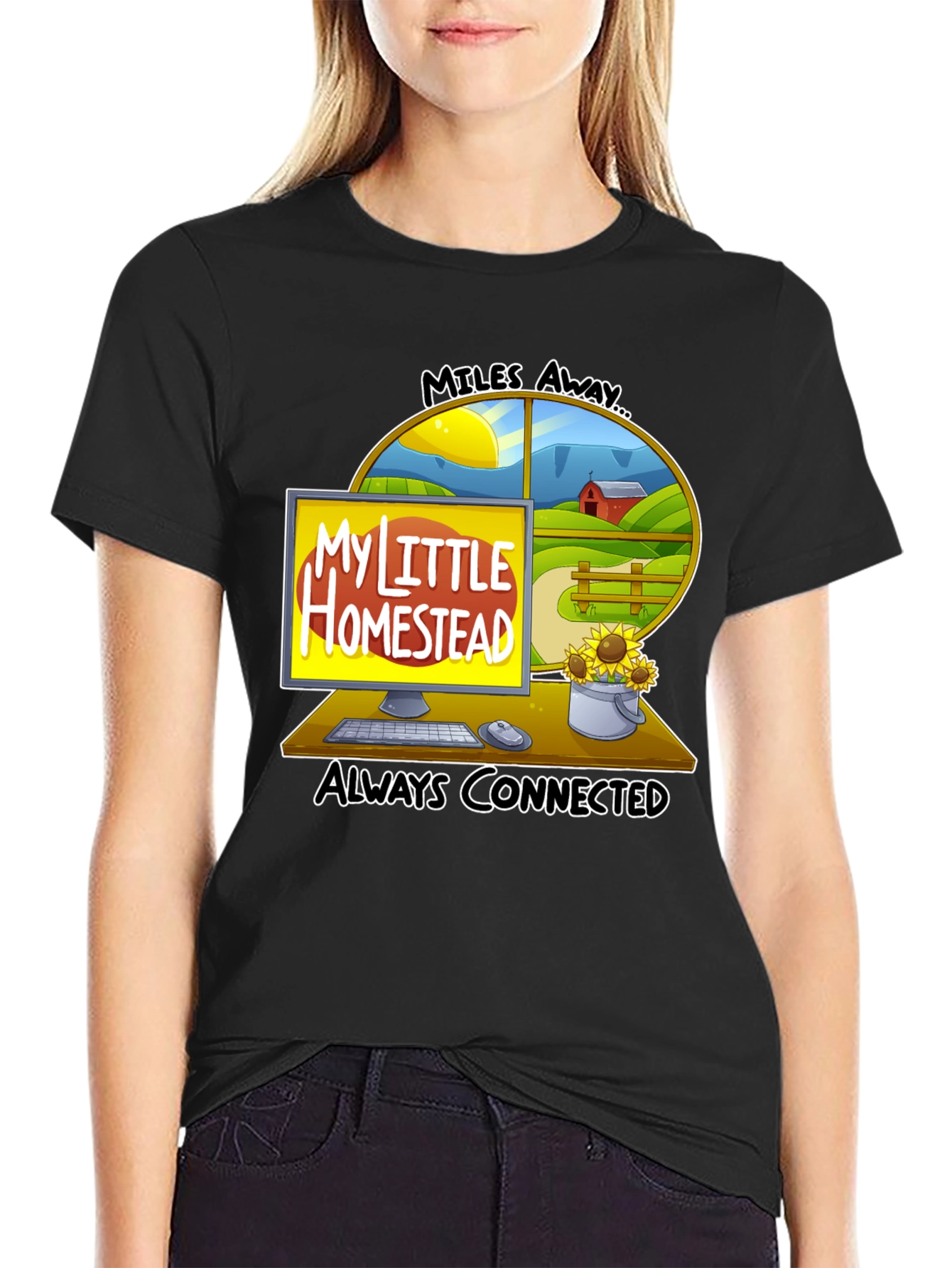 My Little Homestead T-Shirt - Always Connected Farm Life
