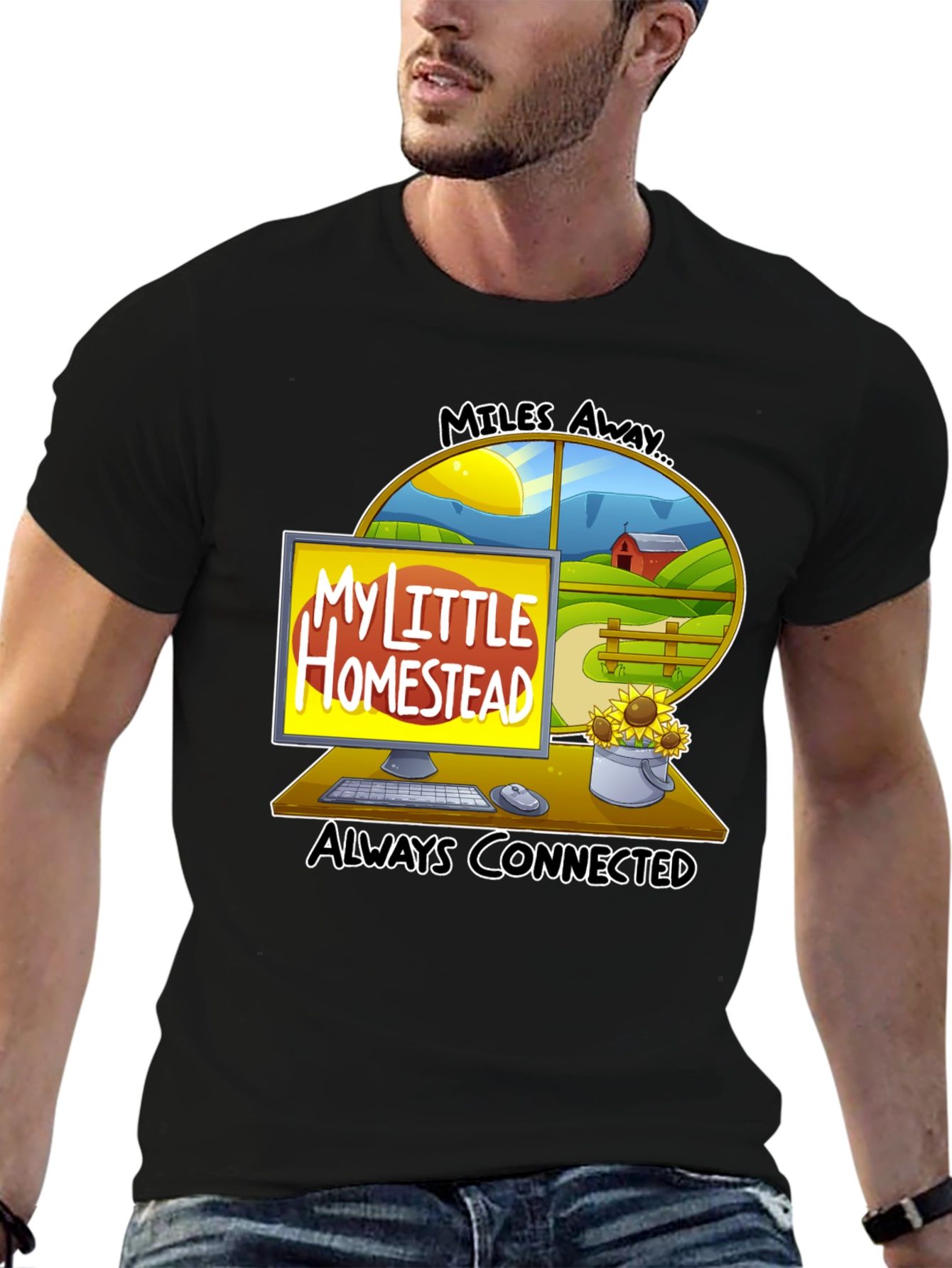 My Little Homestead T-Shirt - Always Connected Farm Life