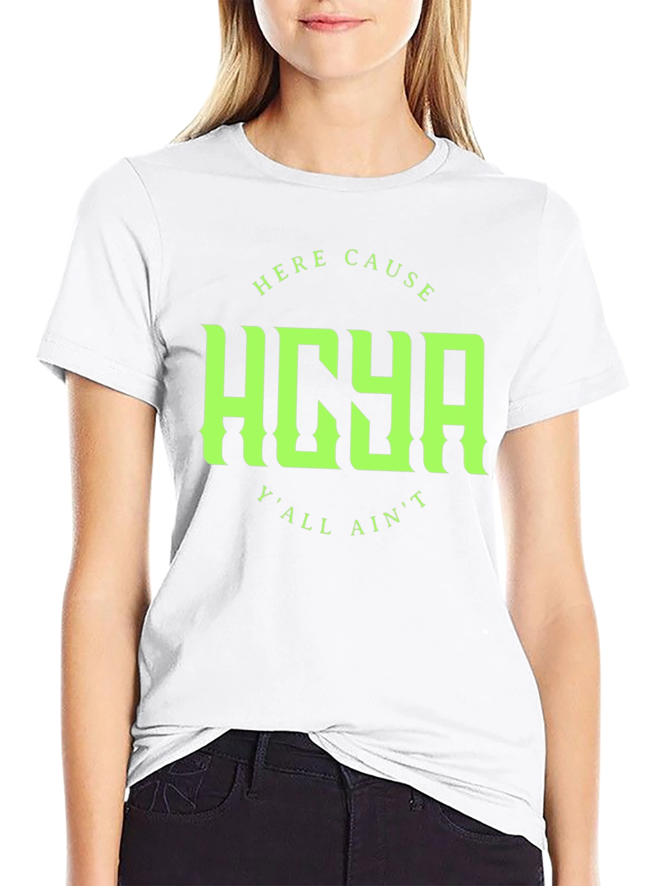 HOYA Graphic Print Crew Neck T-Shirt