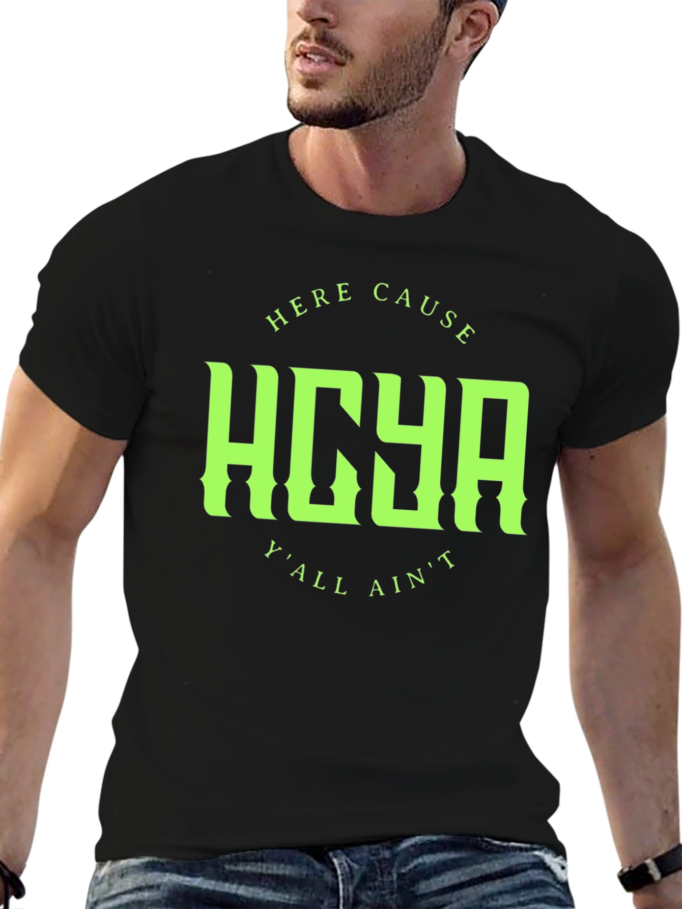 HOYA Graphic Print Crew Neck T-Shirt