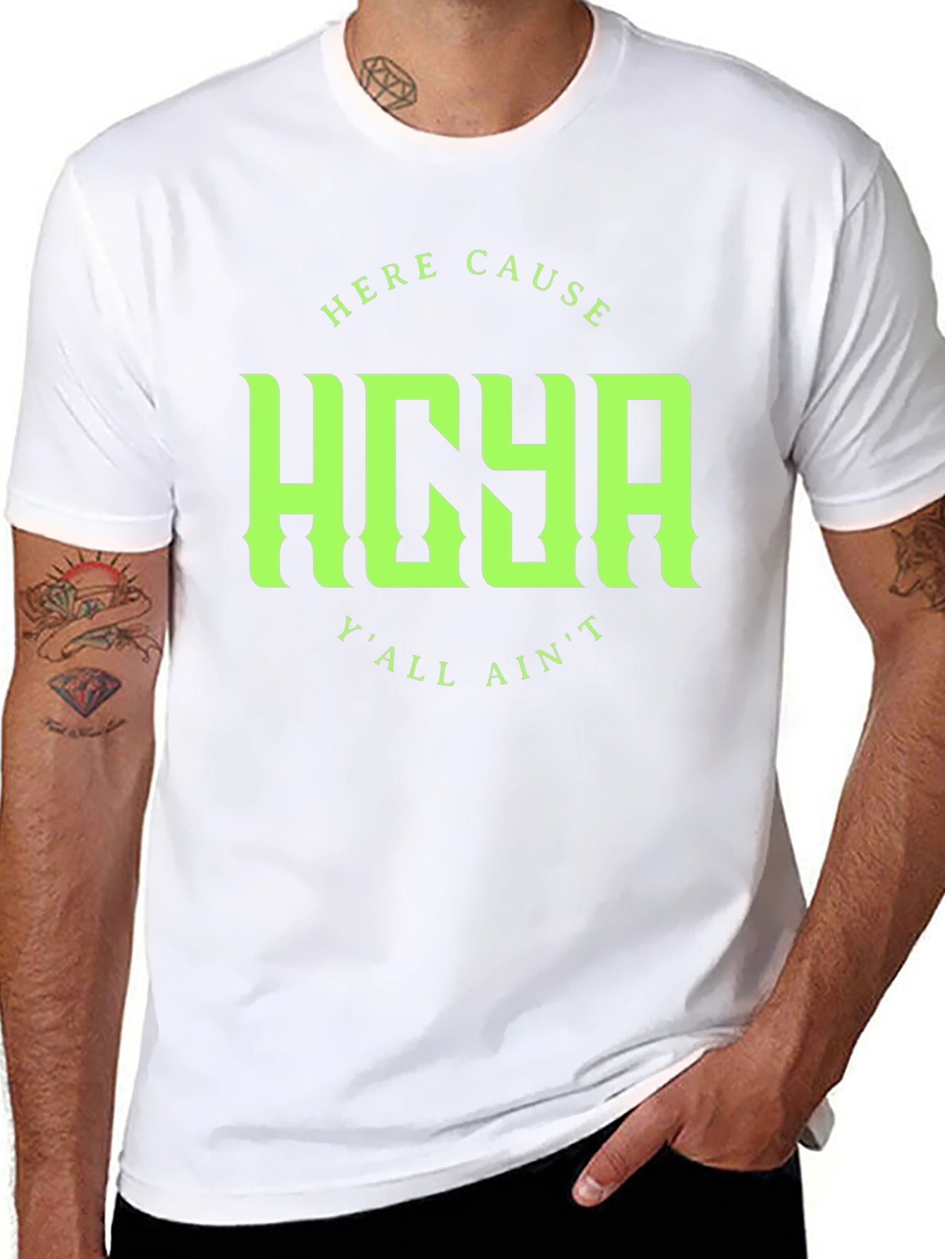 HOYA Graphic Print Crew Neck T-Shirt