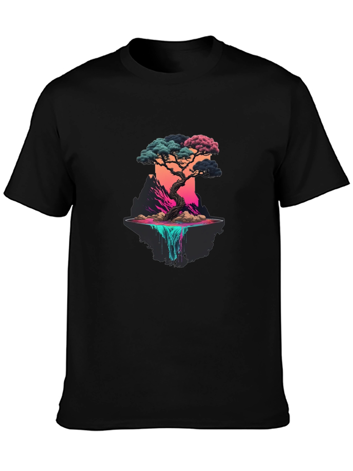 Bonsai Tree Graphic Black Tee