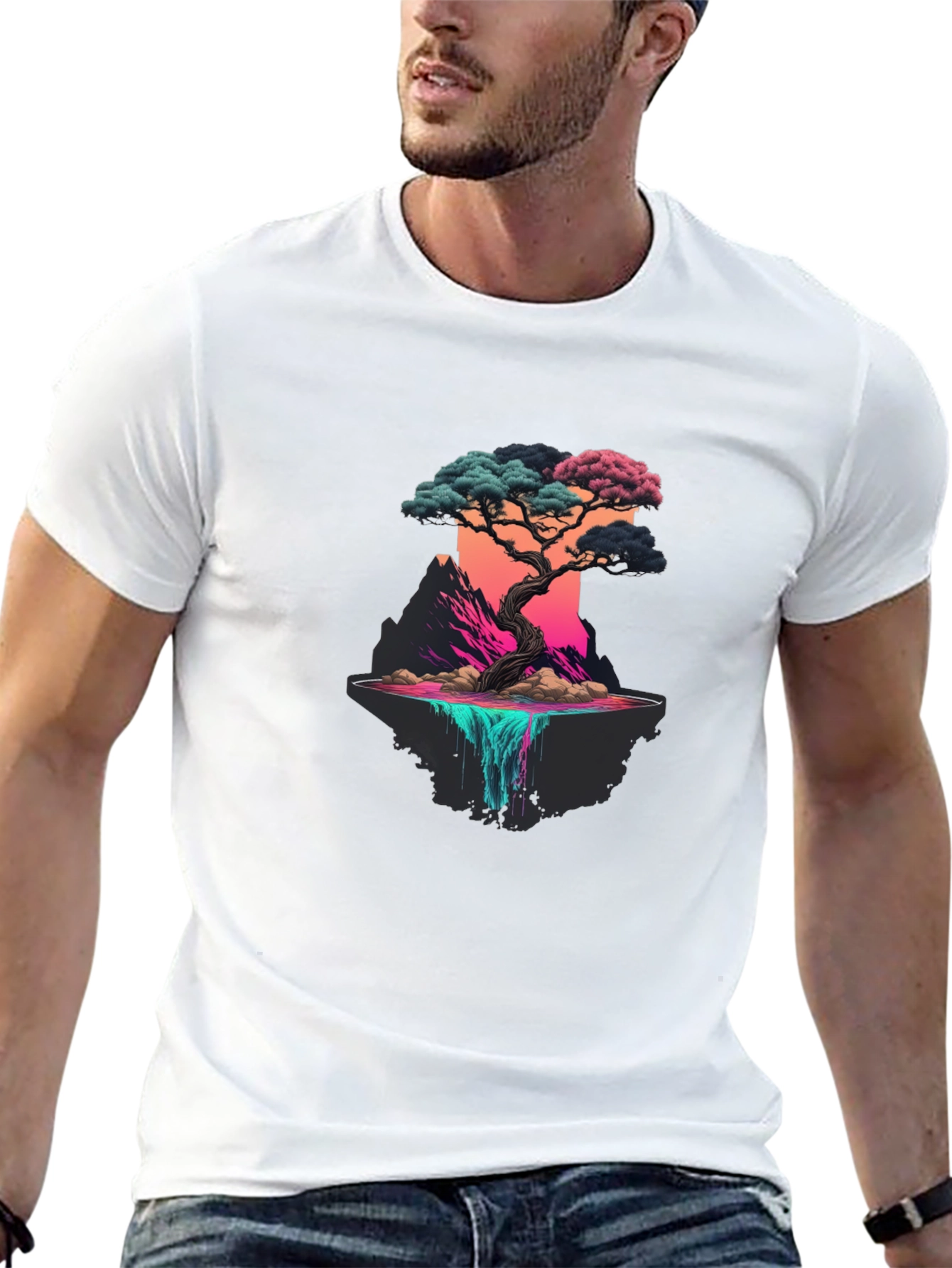Bonsai Tree Graphic Black Tee