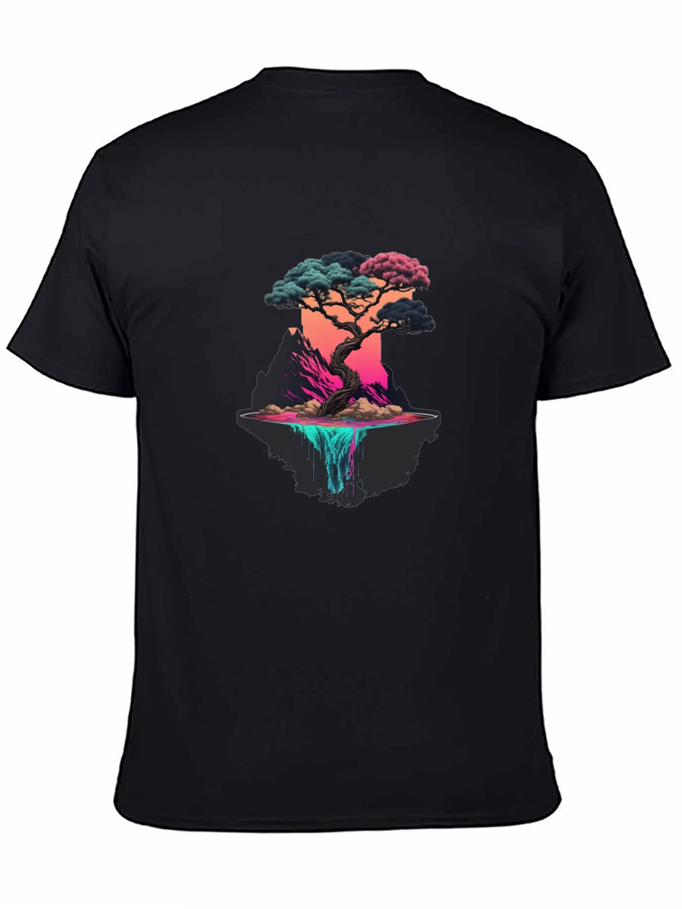 Bonsai Tree Graphic Black Tee