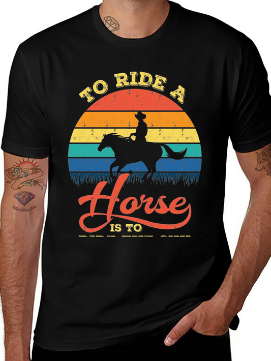 Vintage Style Horse Rider Tee