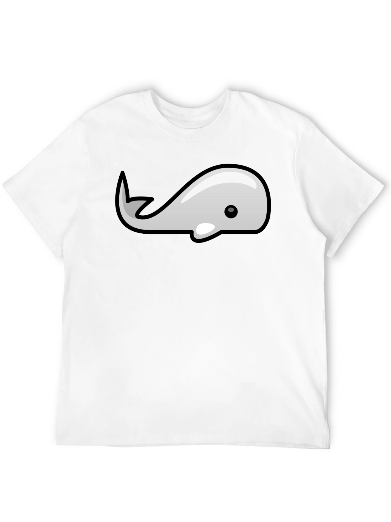 Whale Graphic Tee - Modern Style Black T-Shirt