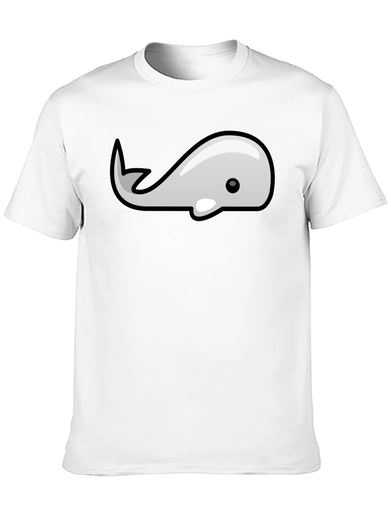 Whale Graphic Tee - Modern Style Black T-Shirt