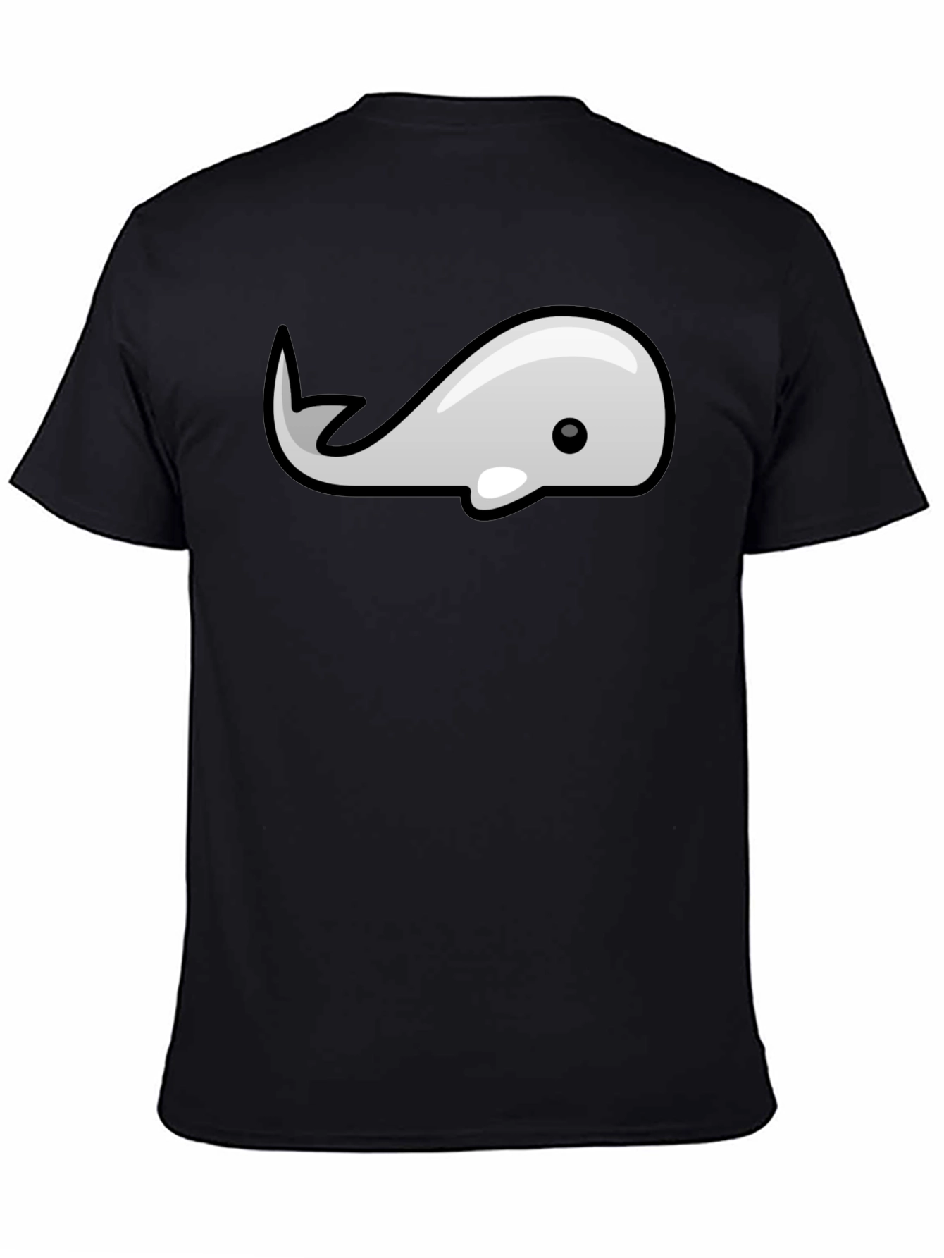 Whale Graphic Tee - Modern Style Black T-Shirt