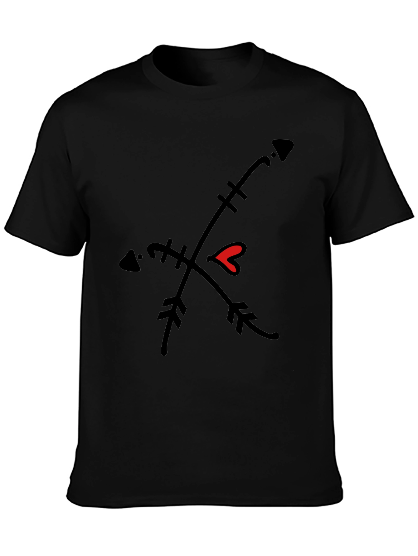 Cupids Arrow Black Tee