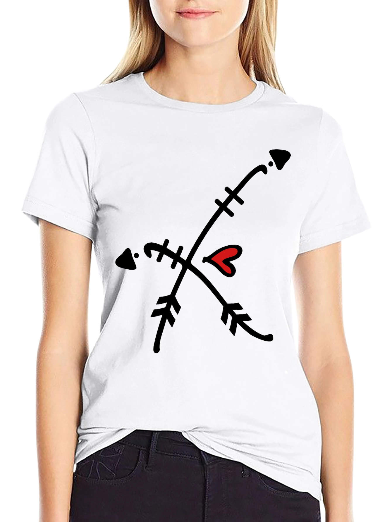 Cupids Arrow Black Tee