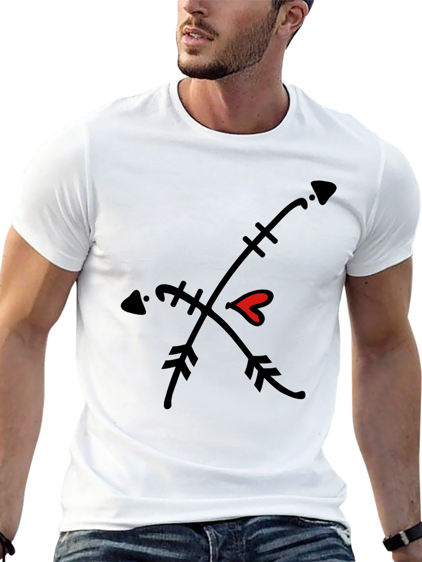 Cupids Arrow Black Tee