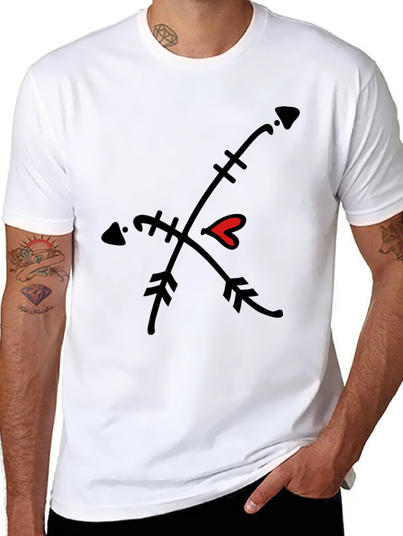 Cupids Arrow Black Tee
