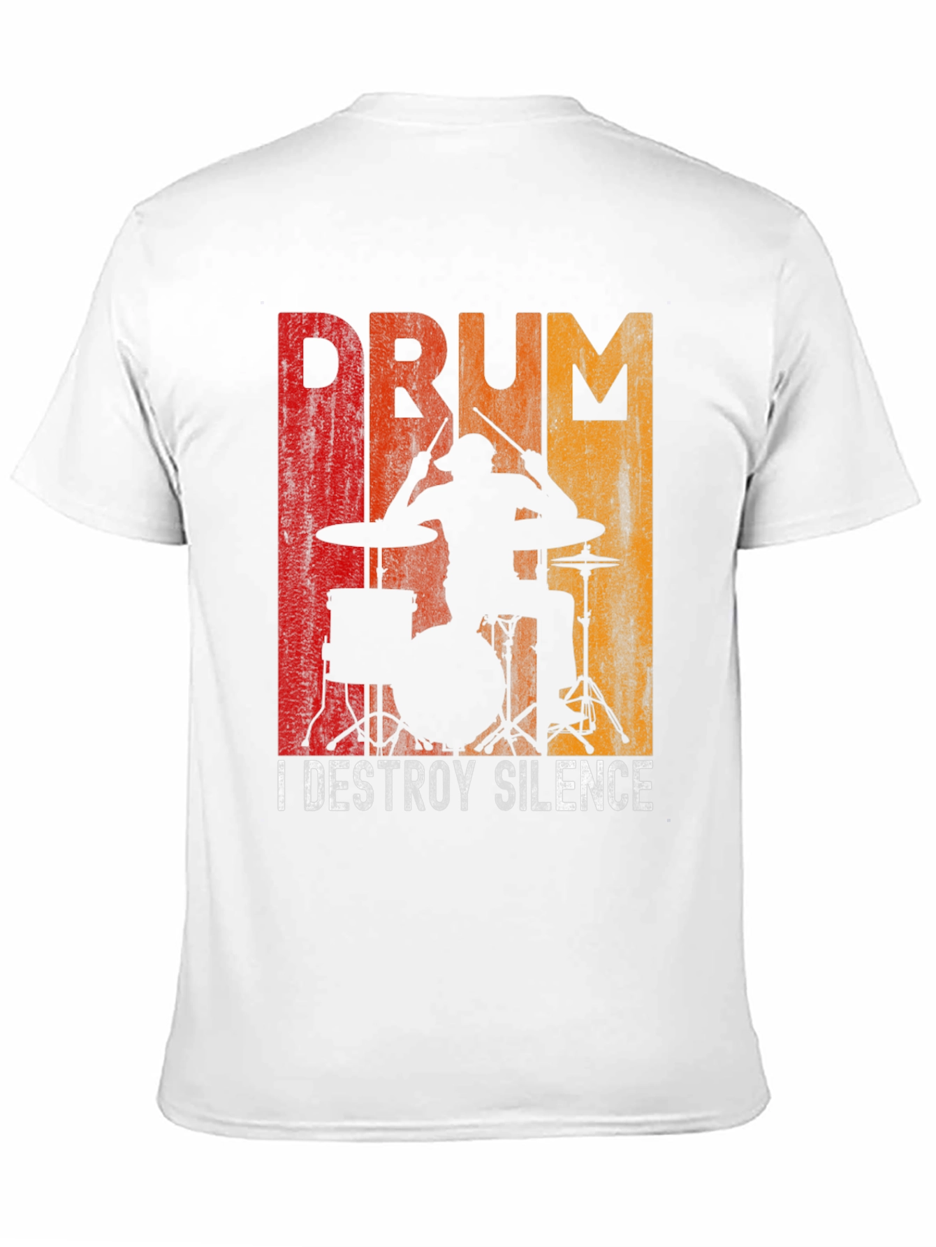 Drummer Destroy Silence Graphic T-Shirt
