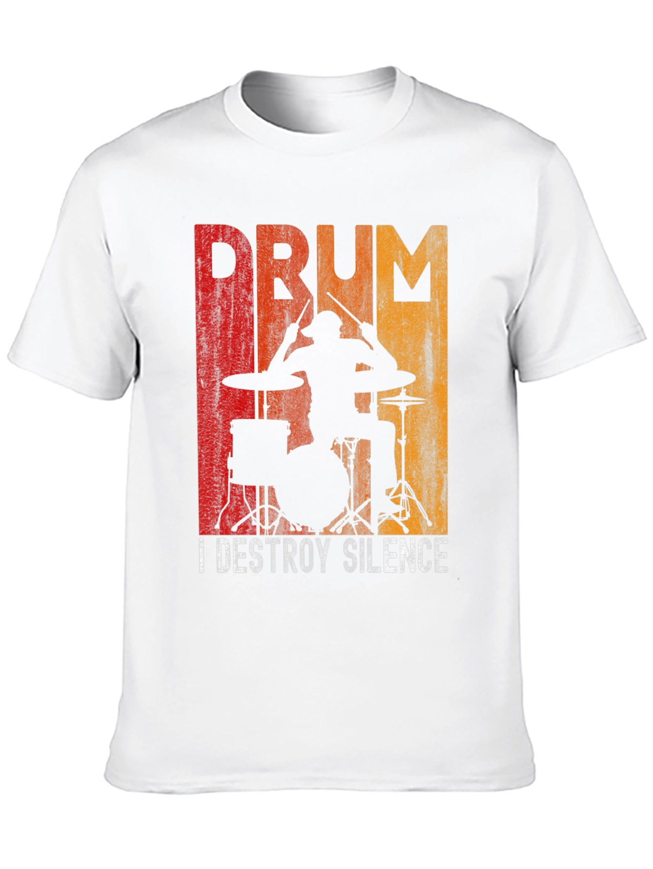 Drummer Destroy Silence Graphic T-Shirt