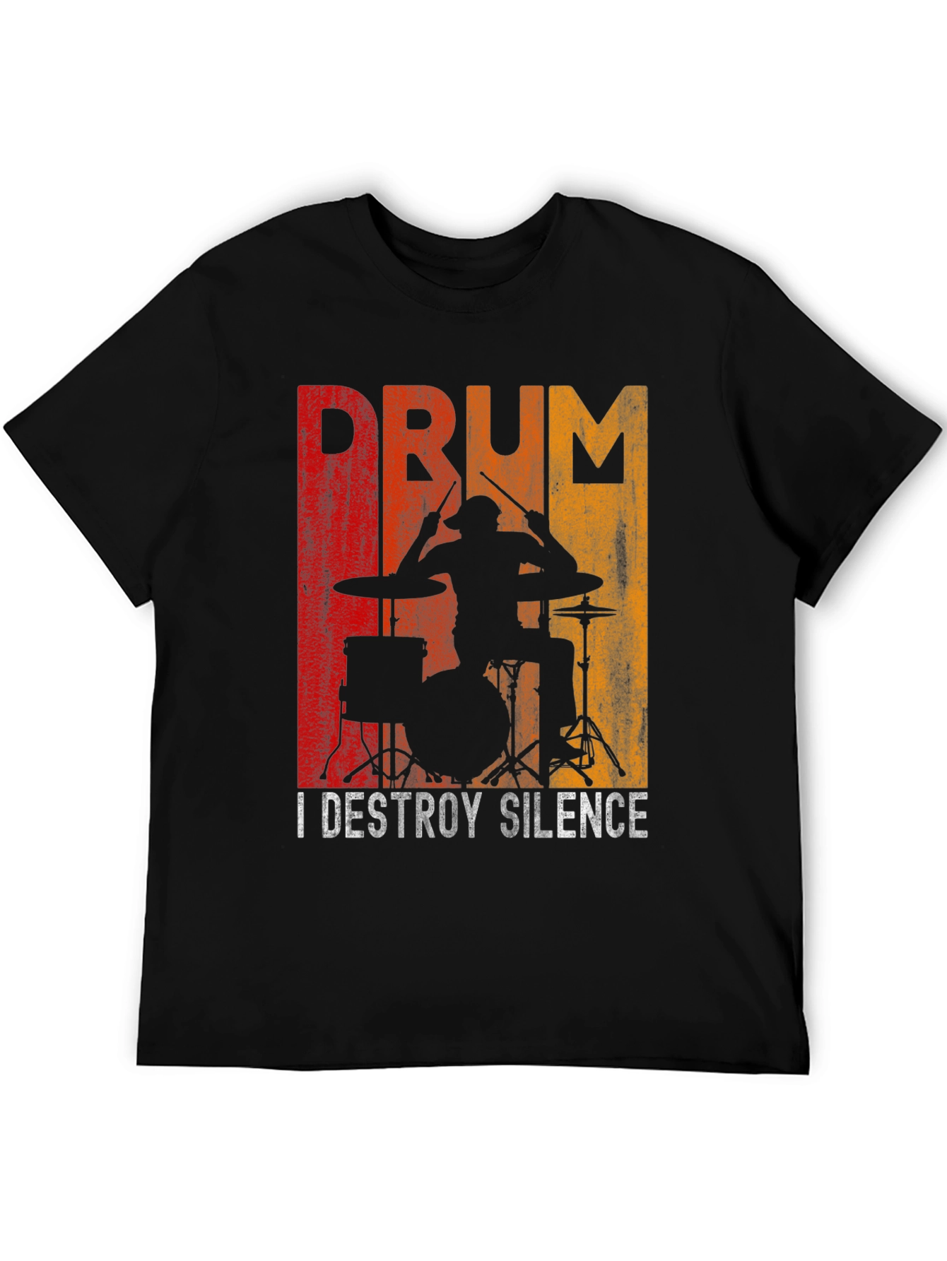 Drummer Destroy Silence Graphic T-Shirt