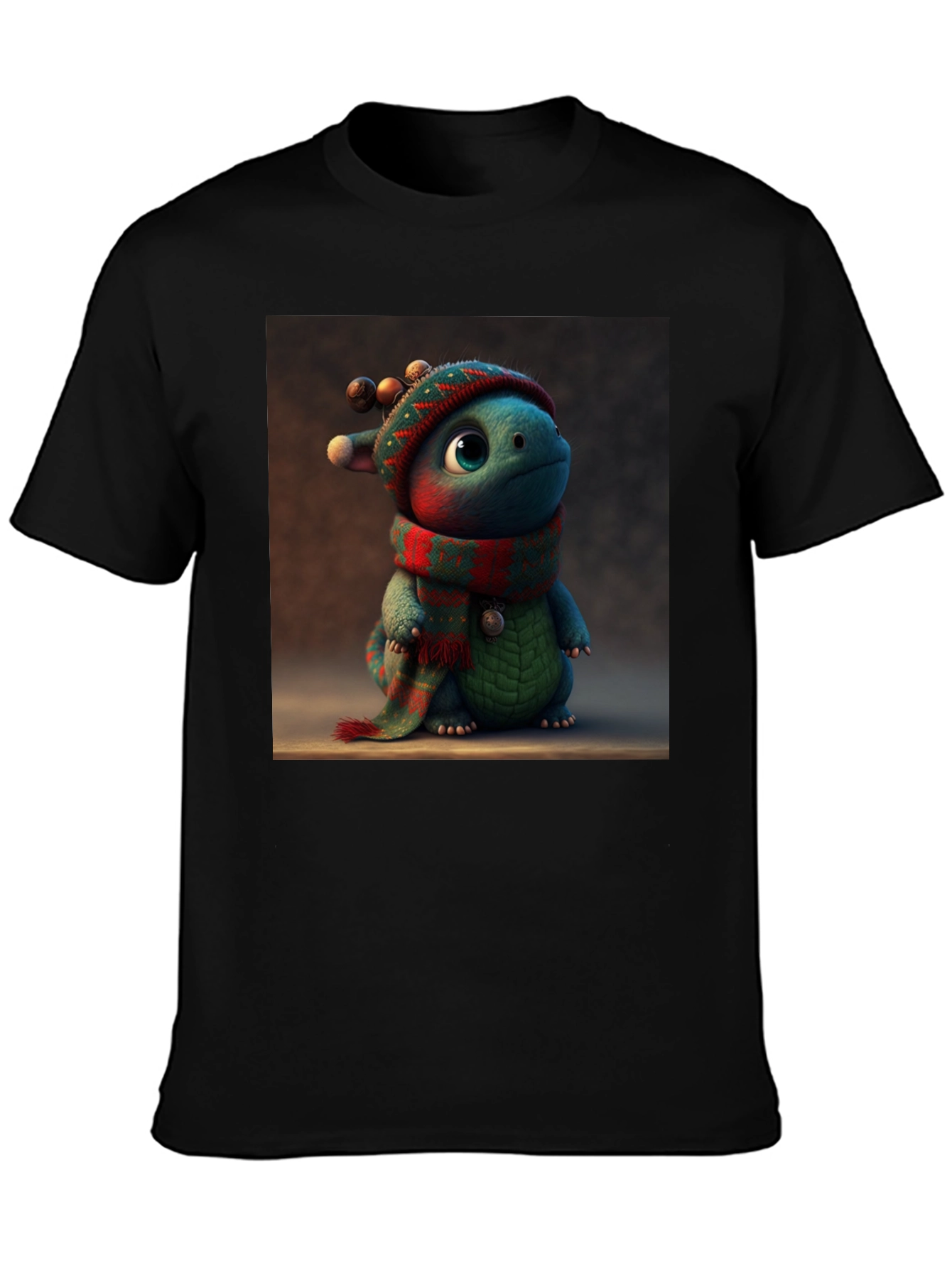 Festive Dino Tee: Cute Holiday Dragon Shirt