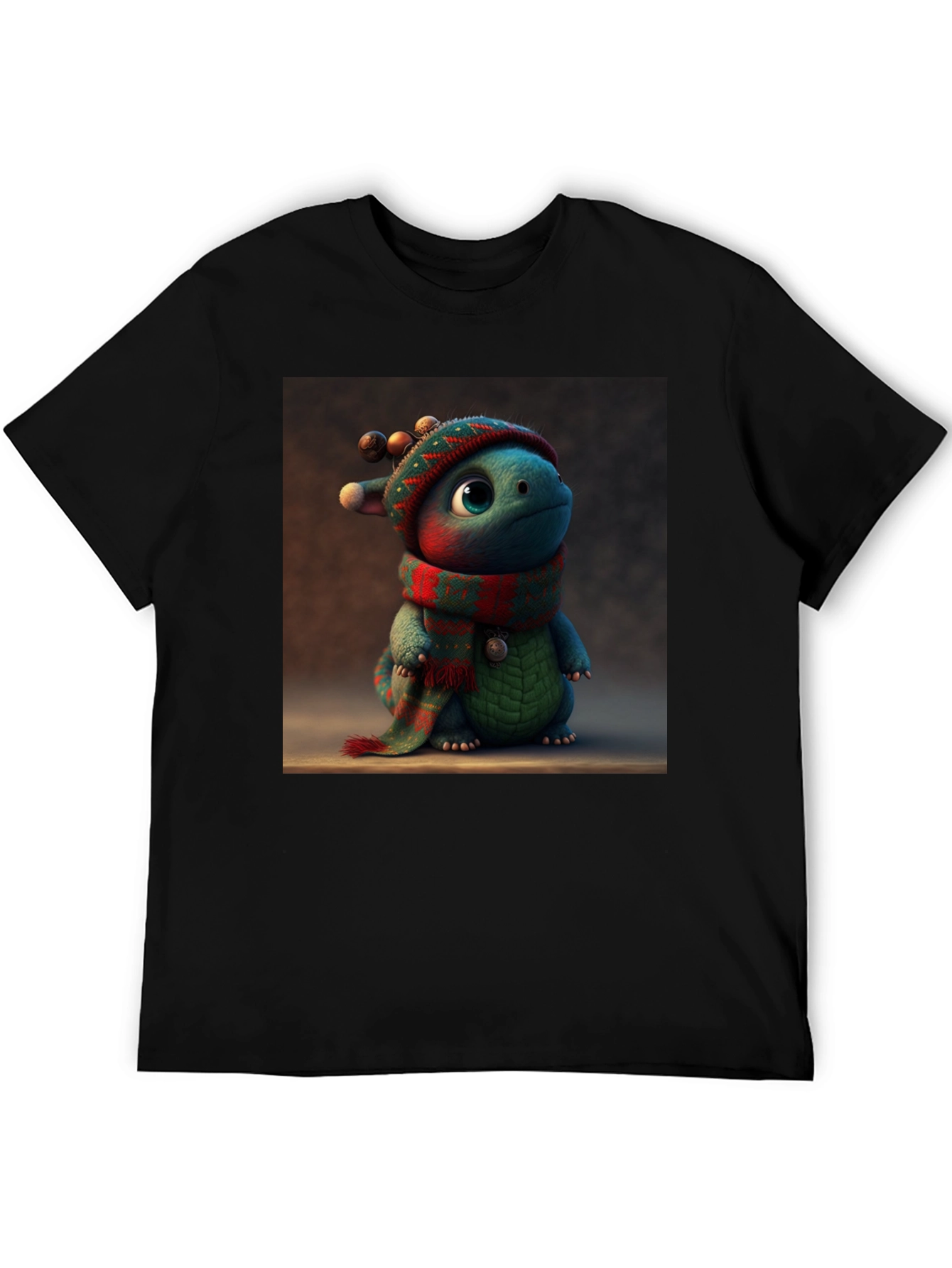Festive Dino Tee: Cute Holiday Dragon Shirt