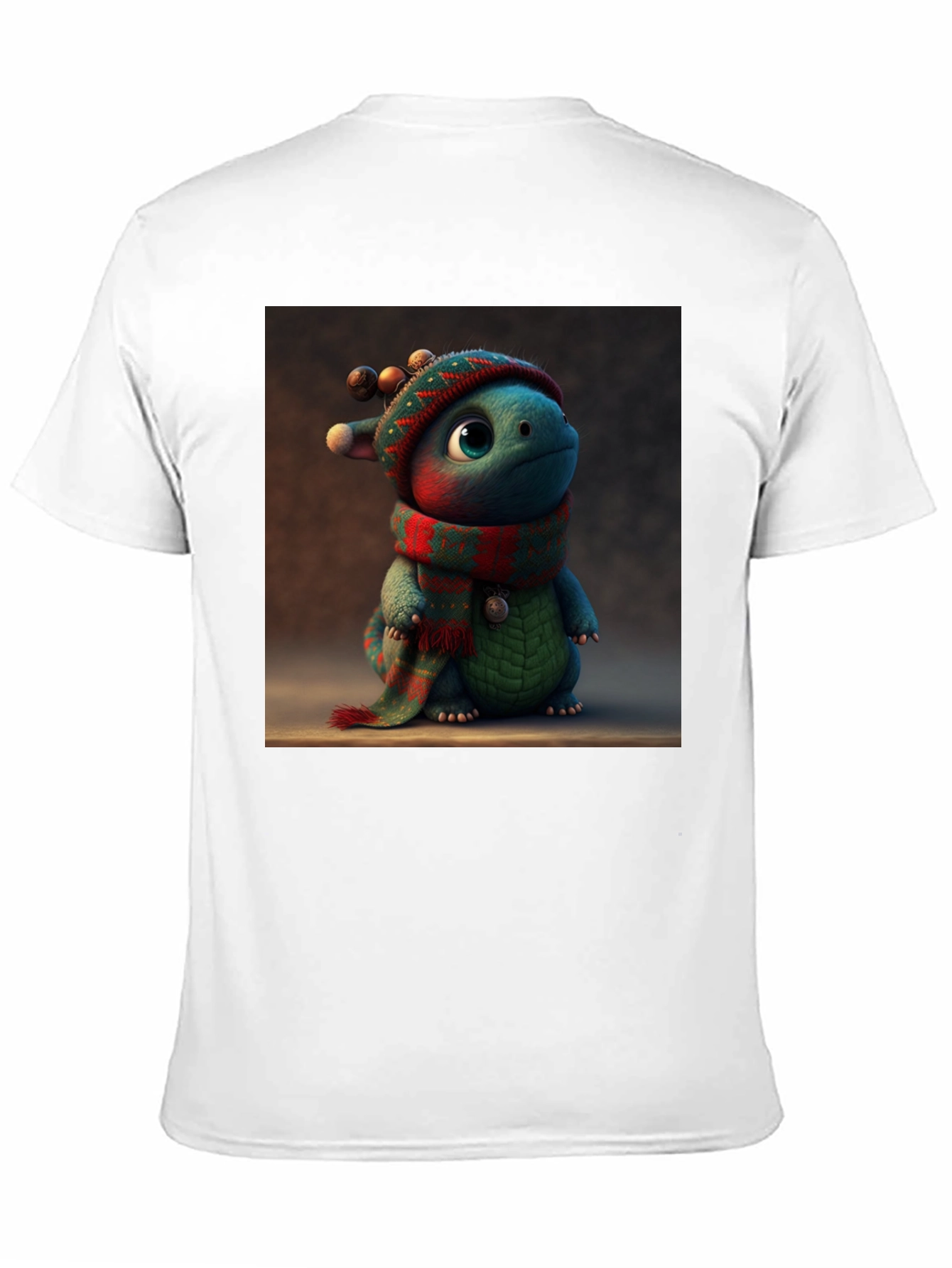 Festive Dino Tee: Cute Holiday Dragon Shirt