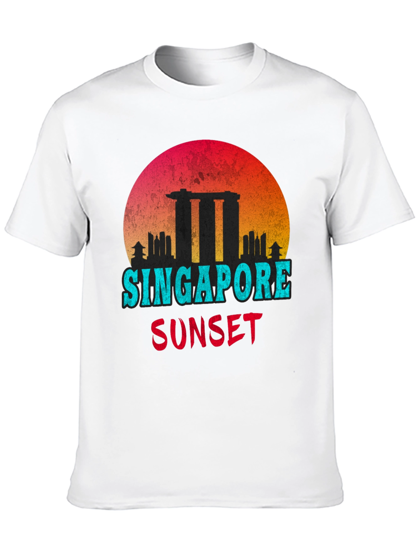 Singapore Sunset Graphic T-Shirt