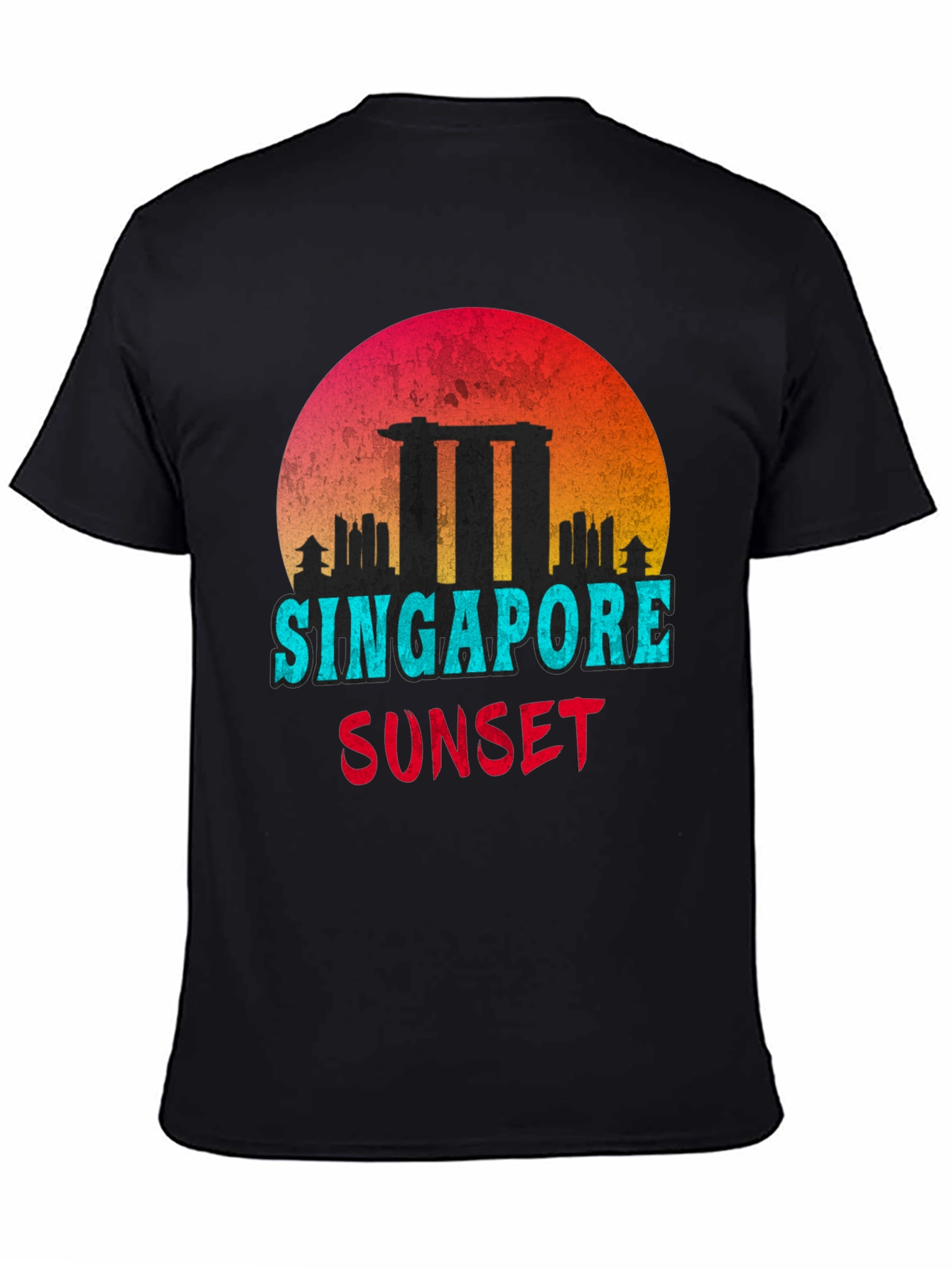 Singapore Sunset Graphic T-Shirt