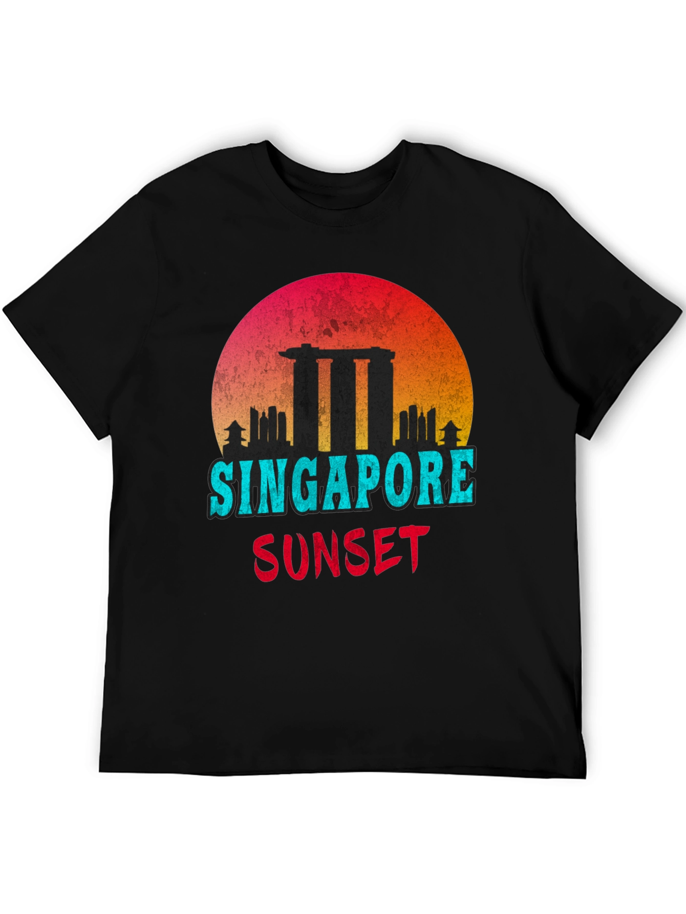 Singapore Sunset Graphic T-Shirt