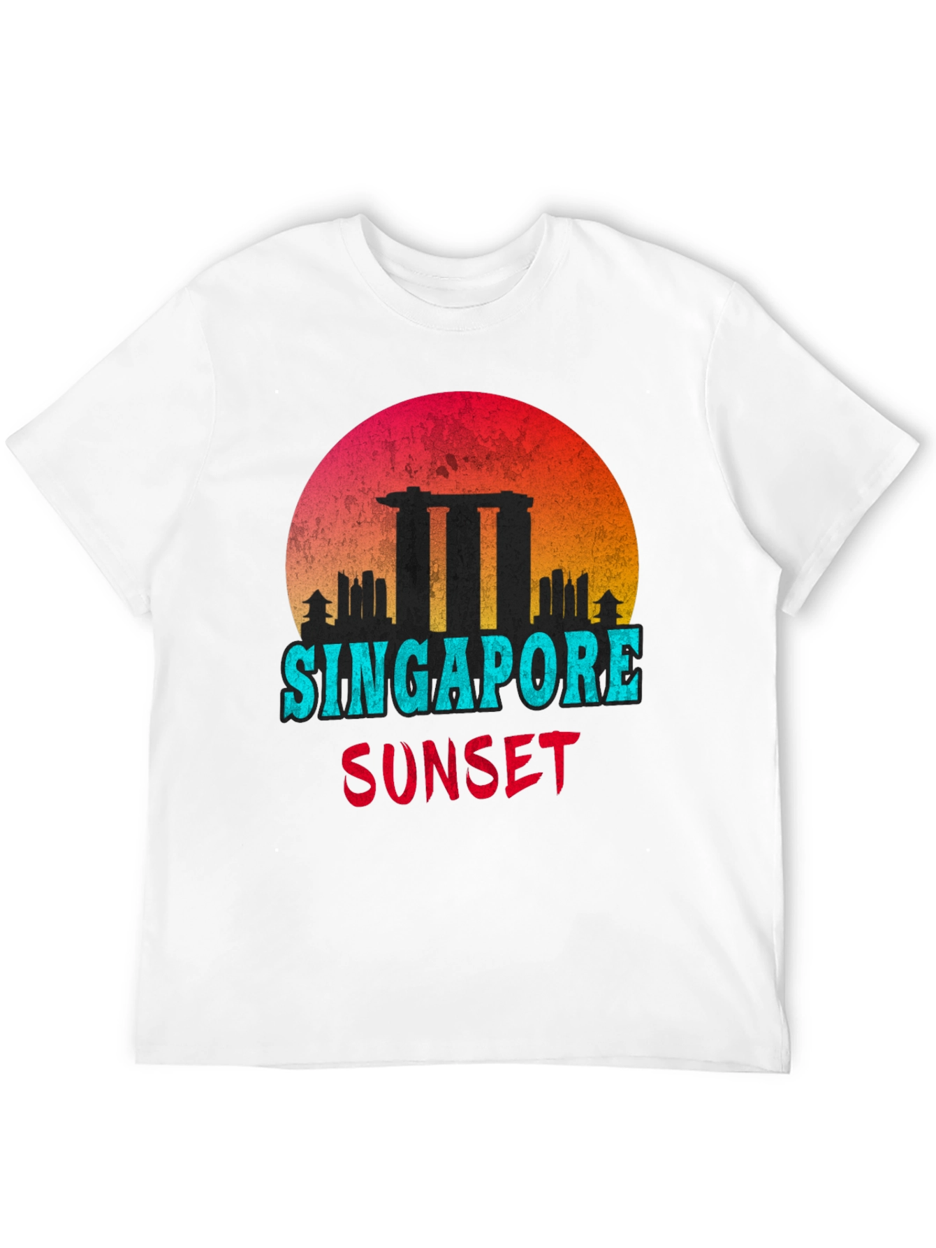 Singapore Sunset Graphic T-Shirt