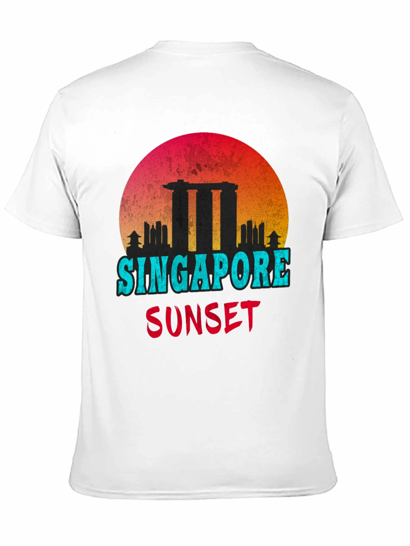 Singapore Sunset Graphic T-Shirt