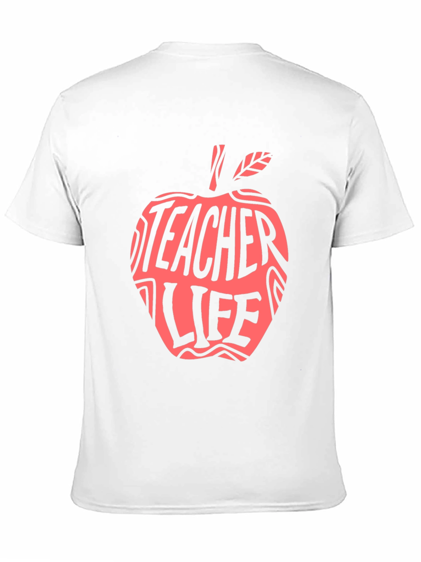 Teacher Life Apple Graphic Tee - Black