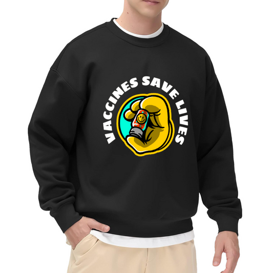VACCINES SAVE LIVES - Science Healthcare Graphic ԲÁìÎÀÒÂ | Unisex Pullover Sweatshirt